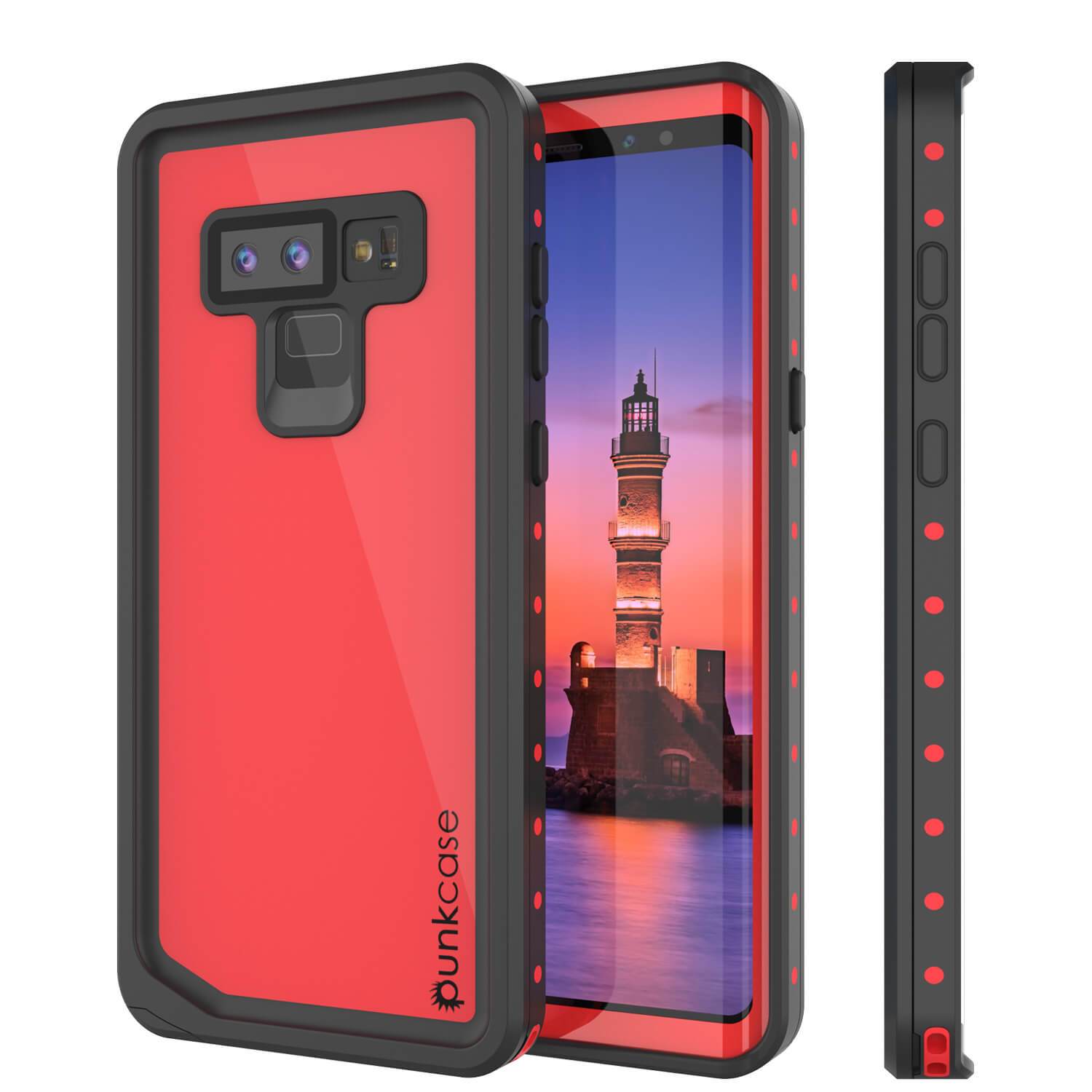 Galaxy Note 9 Waterproof Case PunkCase StudStar Light Green Thin 6.6ft Underwater ShockProof