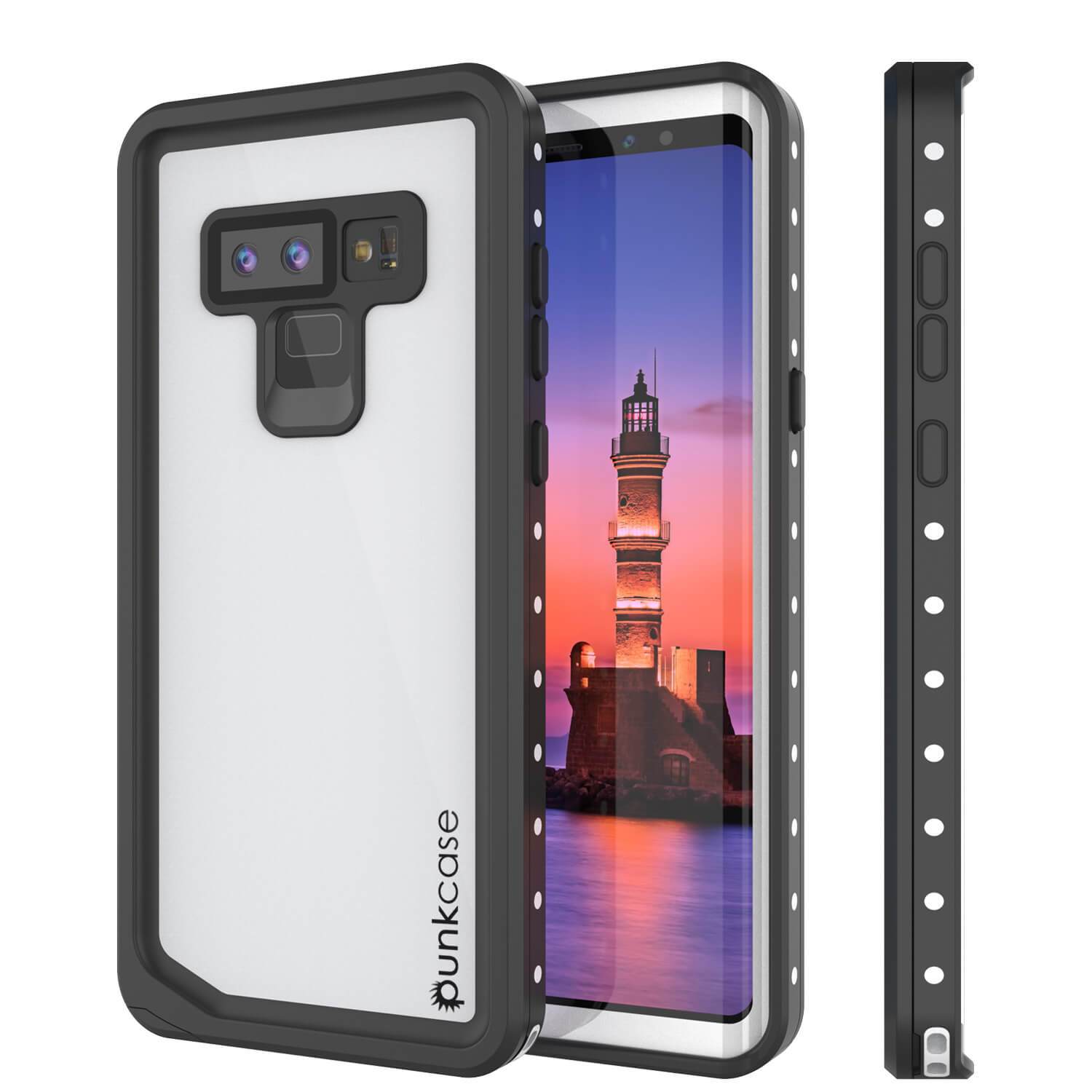 Galaxy Note 9 Waterproof Case PunkCase StudStar Black Thin 6.6ft Underwater Shock/Snow Proof