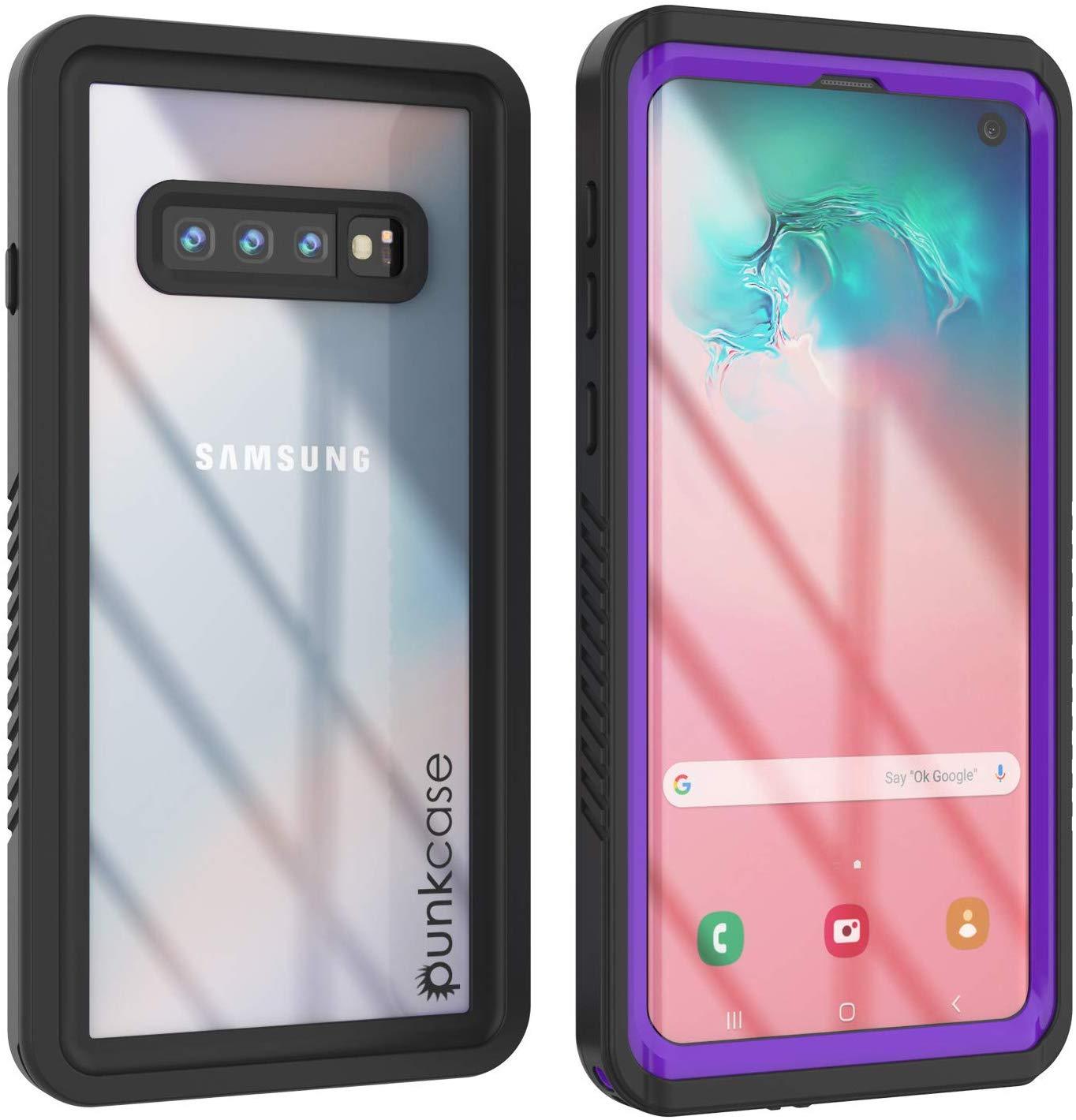 Galaxy S10+ Plus Water/Shock/Snow/dirt proof Slim Case [Light Blue]