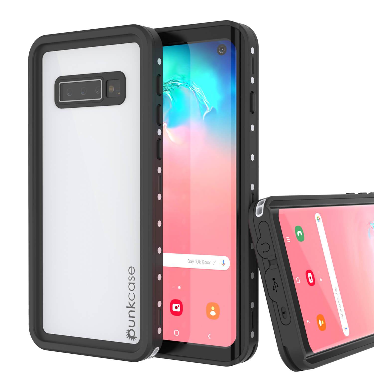 Galaxy S10 Waterproof Case PunkCase StudStar Light Green Thin 6.6ft Underwater IP68 ShockProof