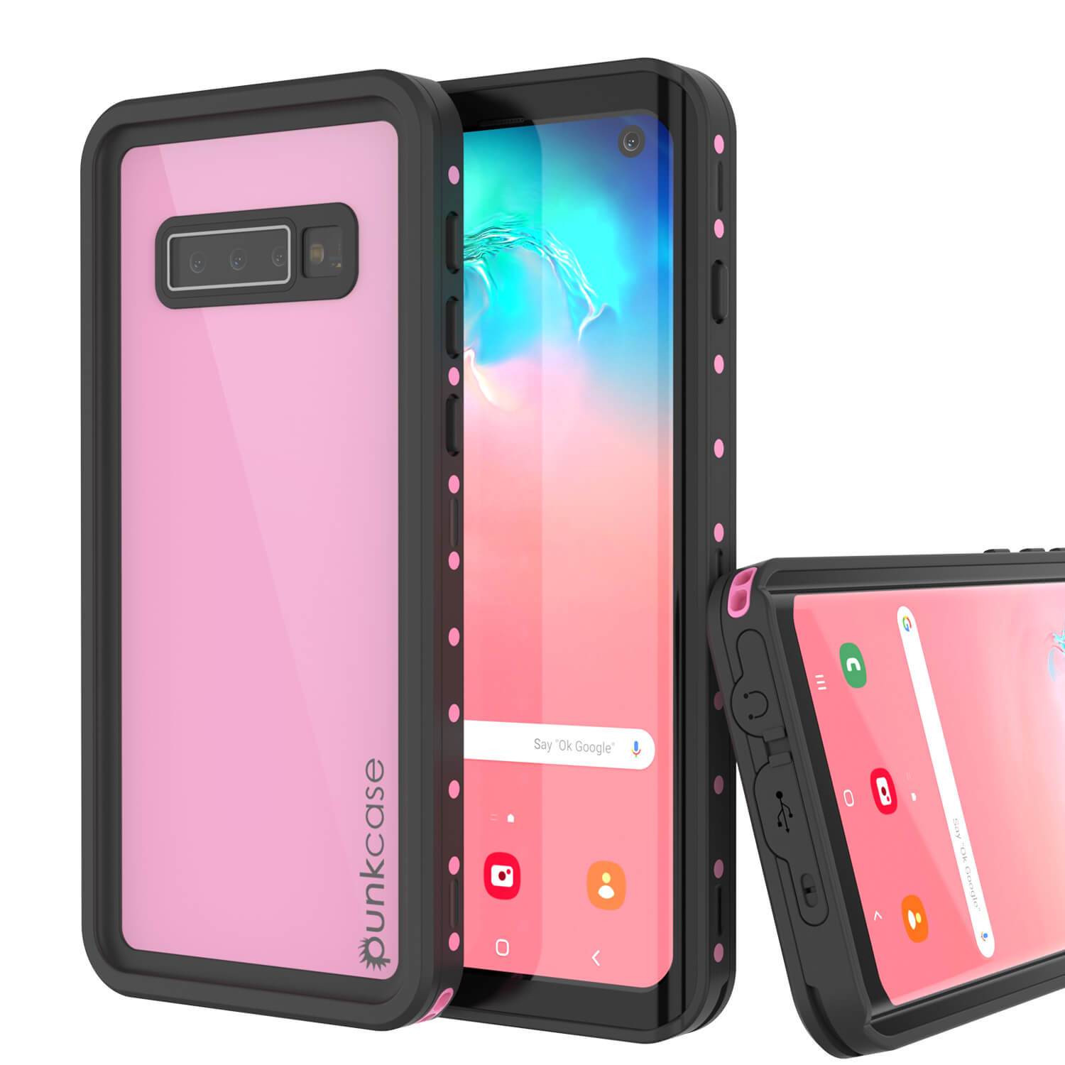 Galaxy S10 Waterproof Case PunkCase StudStar Clear Thin 6.6ft Underwater IP68 Shock/Snow Proof