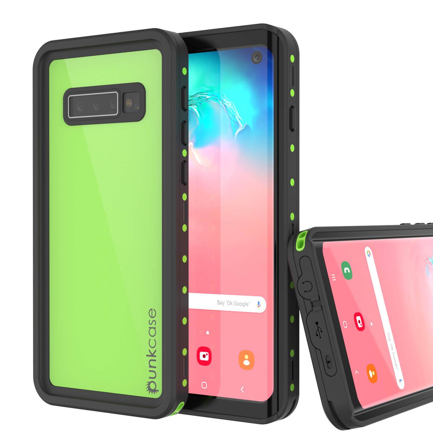 Galaxy S10 Waterproof Case, Punkcase StudStar White Thin 6.6ft Underwater IP68 Shock/Snow Proof