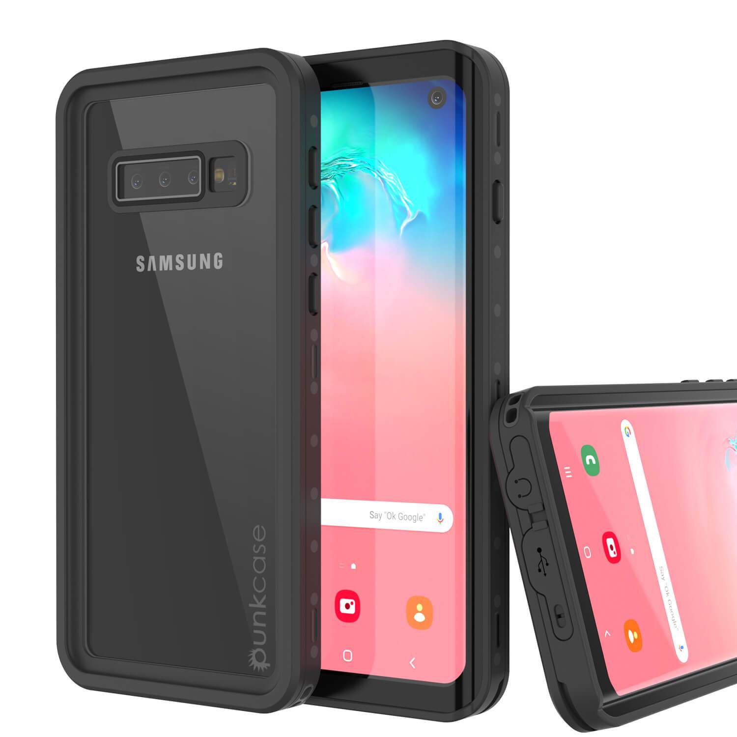 Galaxy S10 Waterproof Case, Punkcase StudStar White Thin 6.6ft Underwater IP68 Shock/Snow Proof