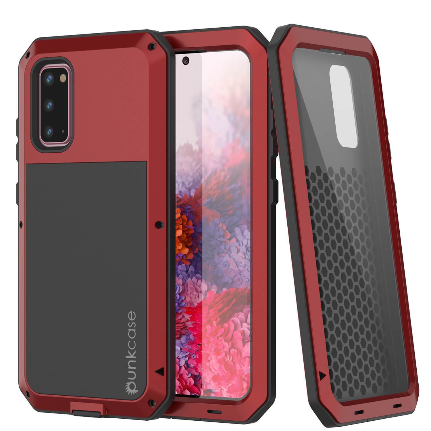 Galaxy s20 Metal Case, Heavy Duty Military Grade Rugged Armor Cover [Gold]