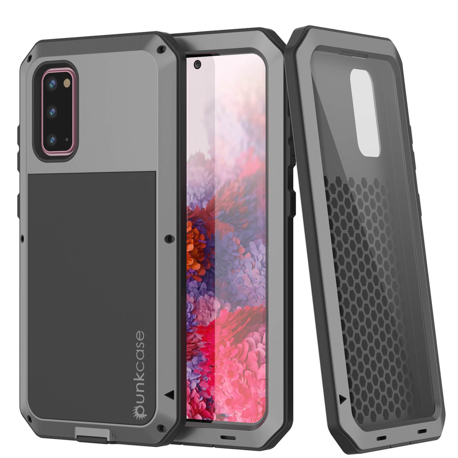 Galaxy s20 Metal Case, Heavy Duty Military Grade Rugged Armor Cover [Neon]