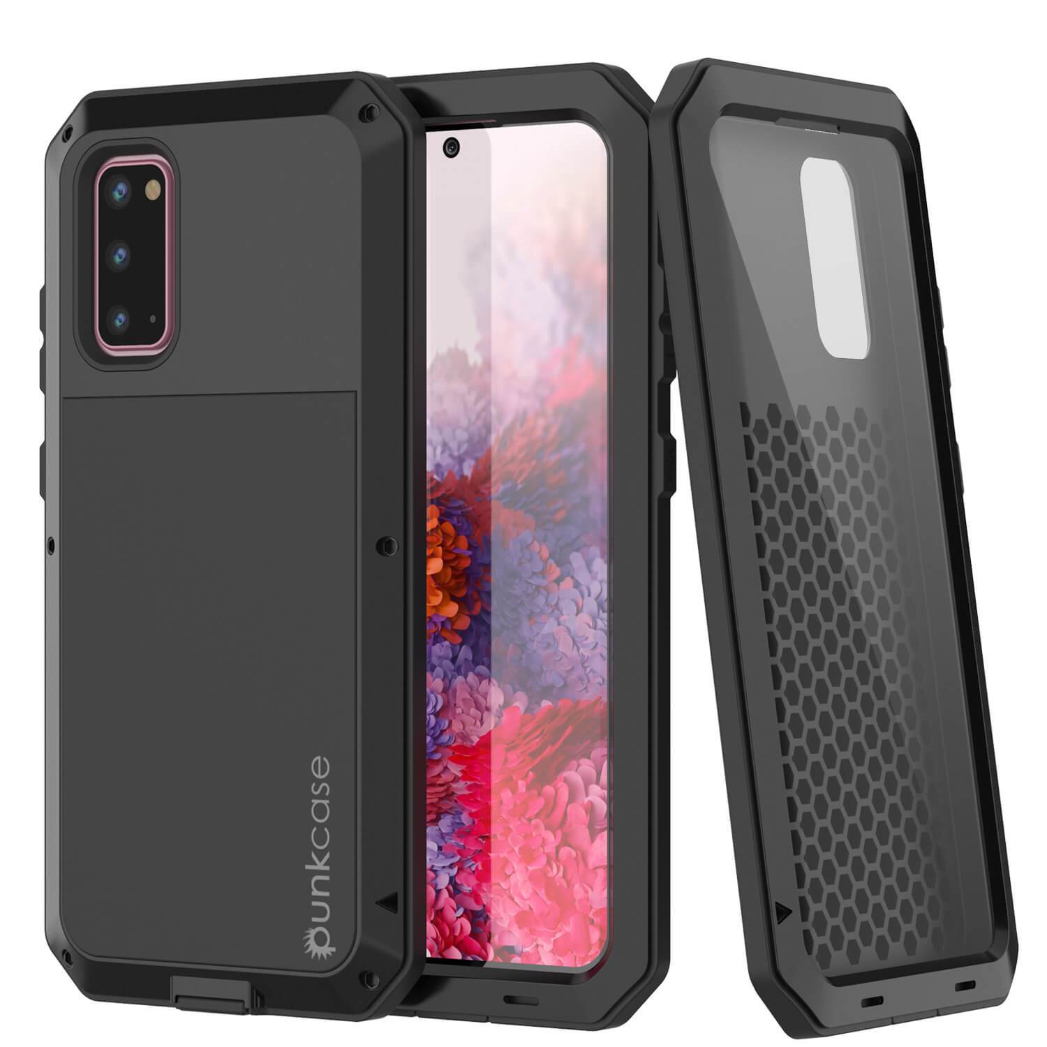 Galaxy s20 Metal Case, Heavy Duty Military Grade Rugged Armor Cover [Silver]