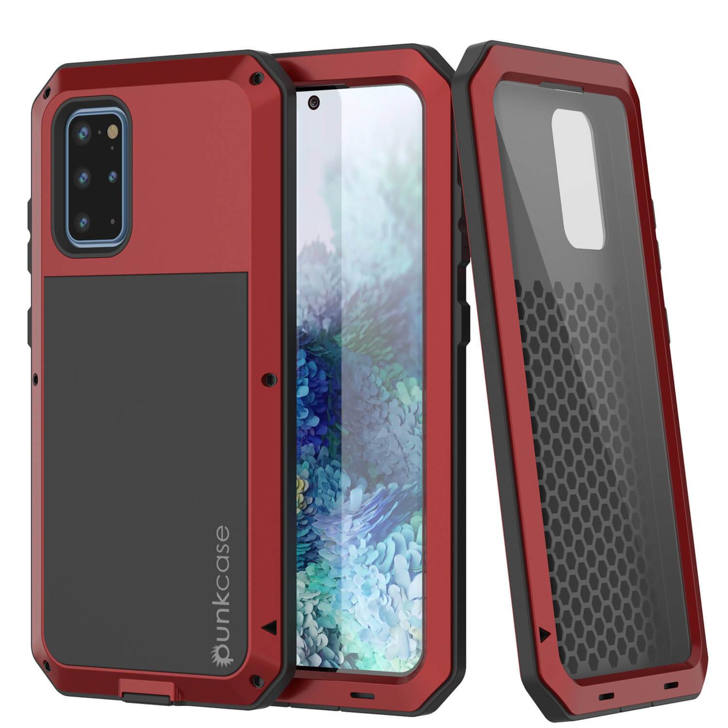 Galaxy s20+ Plus Metal Case, Heavy Duty Military Grade Rugged Armor Cover [Neon]