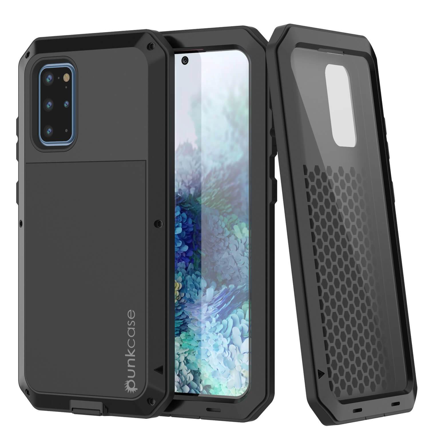 Galaxy s20+ Plus Metal Case, Heavy Duty Military Grade Rugged Armor Cover [Silver]
