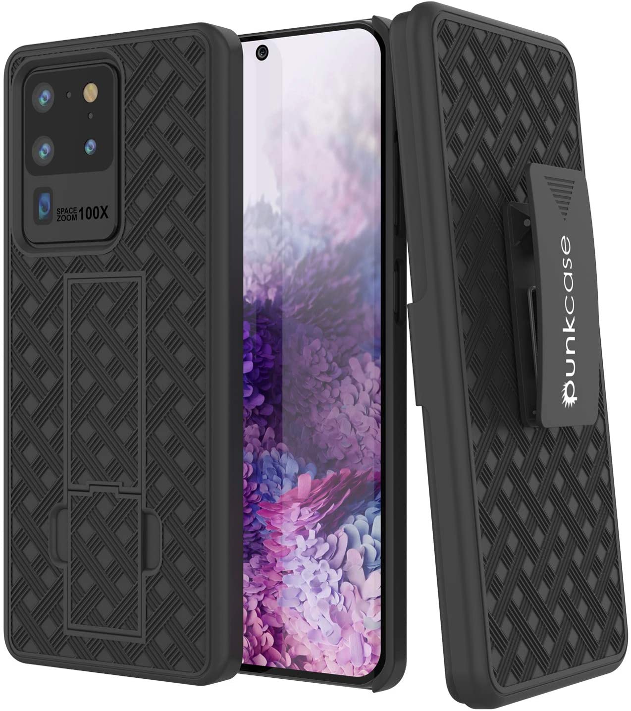 Galaxy S24 Ultra Case, Punkcase Holster Belt Clip With Screen Protector [Purple]