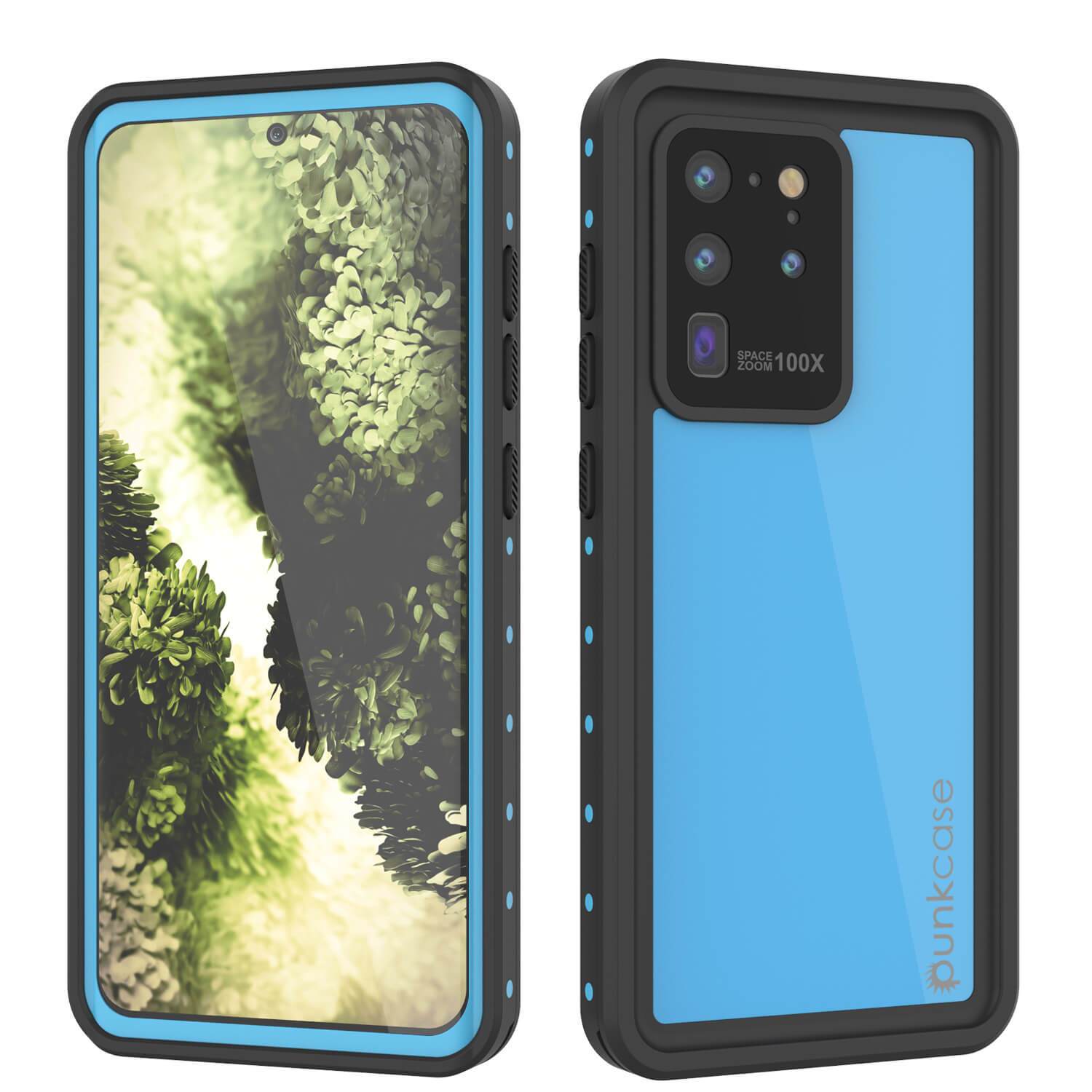 Galaxy S20 Ultra Waterproof Case PunkCase StudStar Black Thin 6.6ft Underwater IP68 Shock/Snow Proof