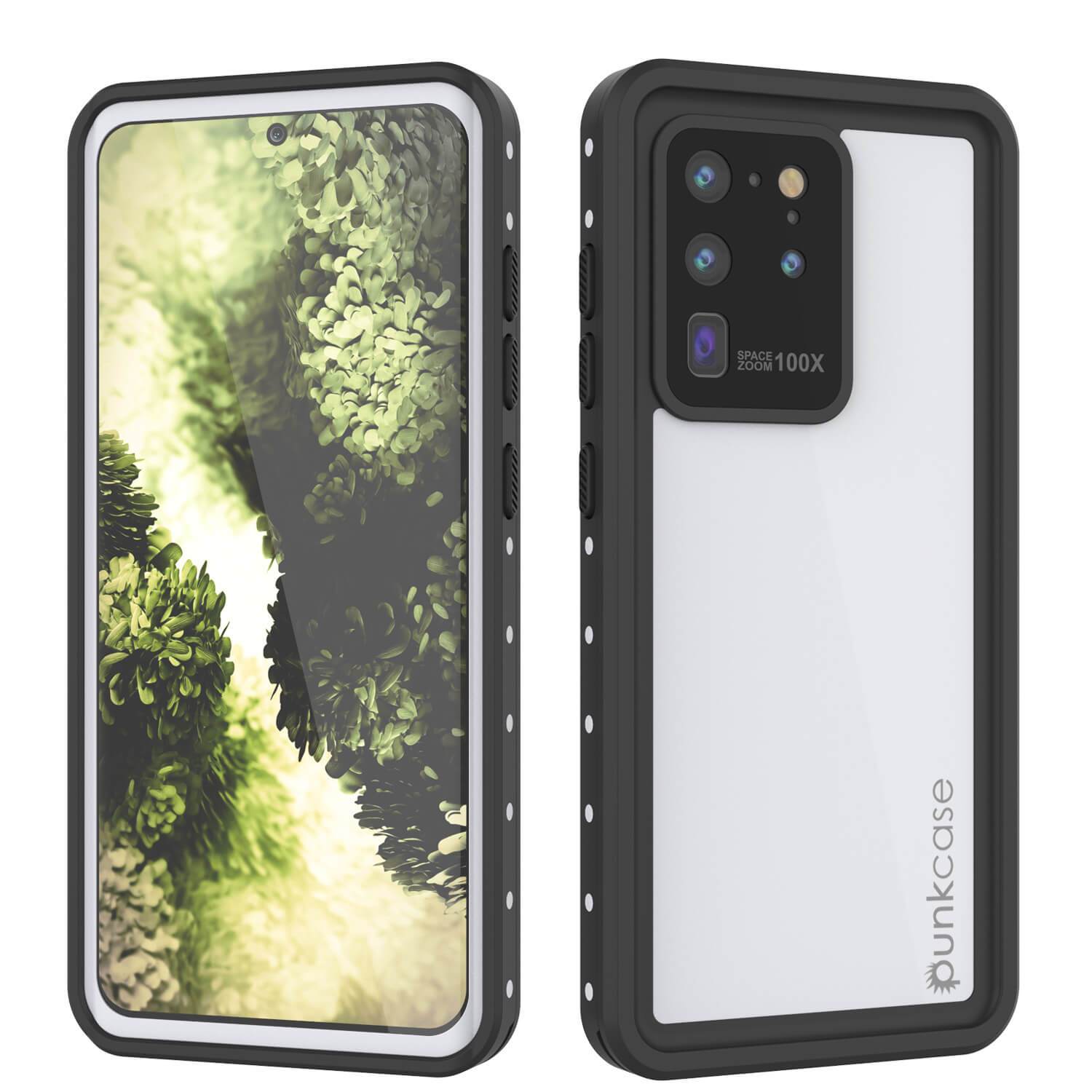 Galaxy S20 Ultra Waterproof Case PunkCase StudStar Clear Thin 6.6ft Underwater IP68 Shock/Snow Proof