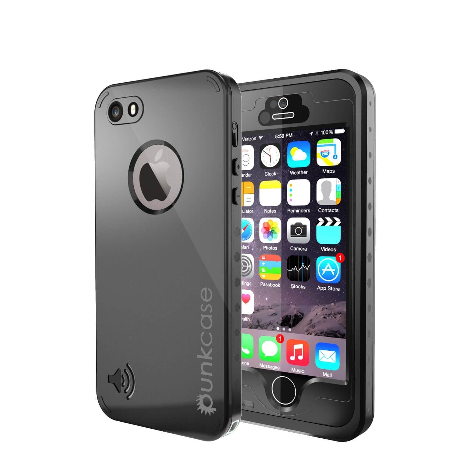 iPhone 5S/5 Waterproof Case, PunkCase StudStar Light Green Case Water/ShockProof | Lifetime Warranty