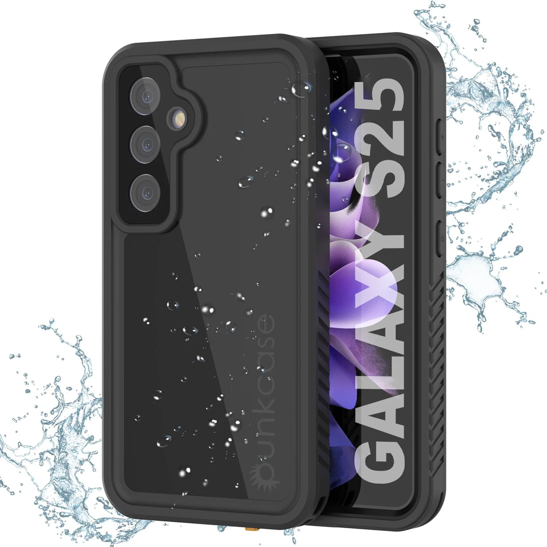 Galaxy S25 Waterproof Case PunkCase StudStar Clear Thin 6.2ft Underwater IP68 Shock/Snow Proof
