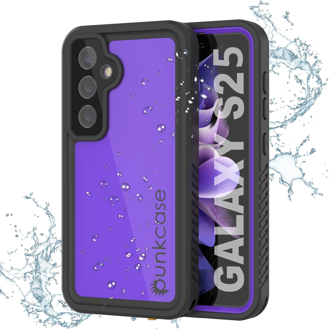 Galaxy S25 Waterproof Case PunkCase StudStar Clear Thin 6.2ft Underwater IP68 Shock/Snow Proof