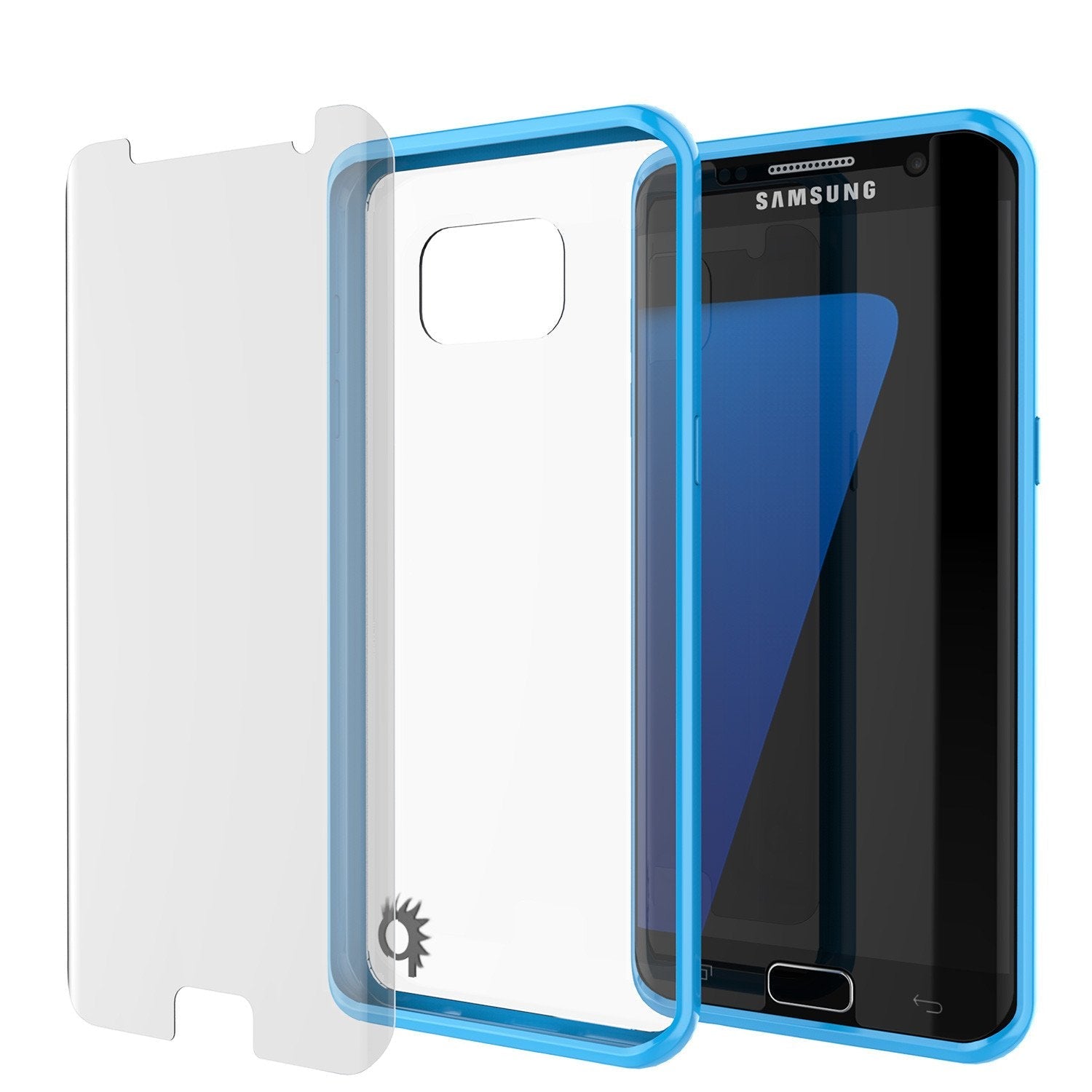 S7 Edge Case Punkcase® LUCID 2.0 White Series w/ PUNK SHIELD Screen Protector | Ultra Fit