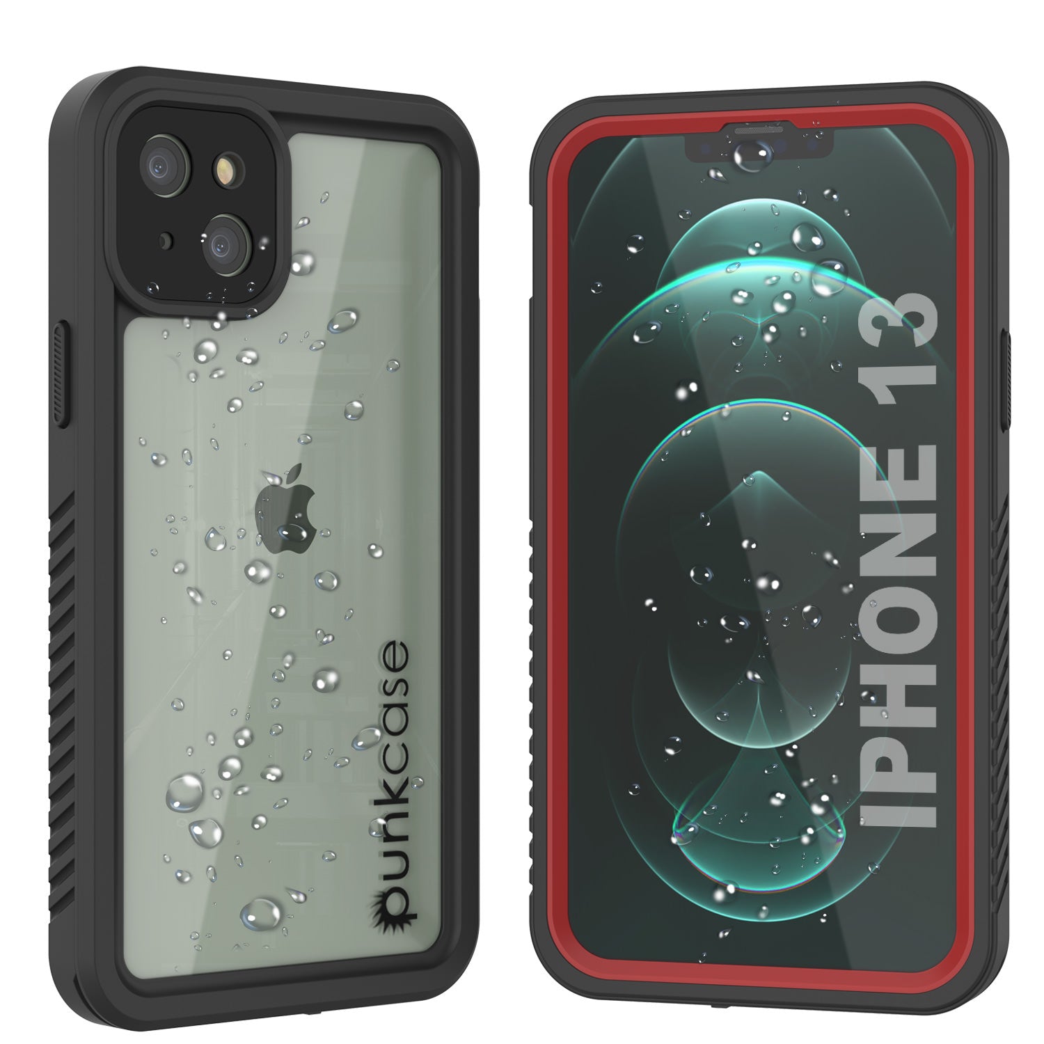 iPhone 13  Waterproof Case, Punkcase [Extreme Series] Armor Cover W/ Built In Screen Protector [White]