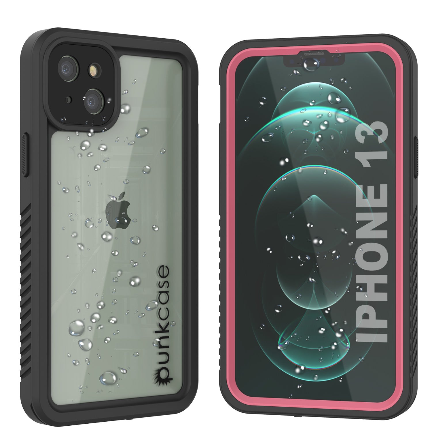 iPhone 13  Waterproof Case, Punkcase [Extreme Series] Armor Cover W/ Built In Screen Protector [White]