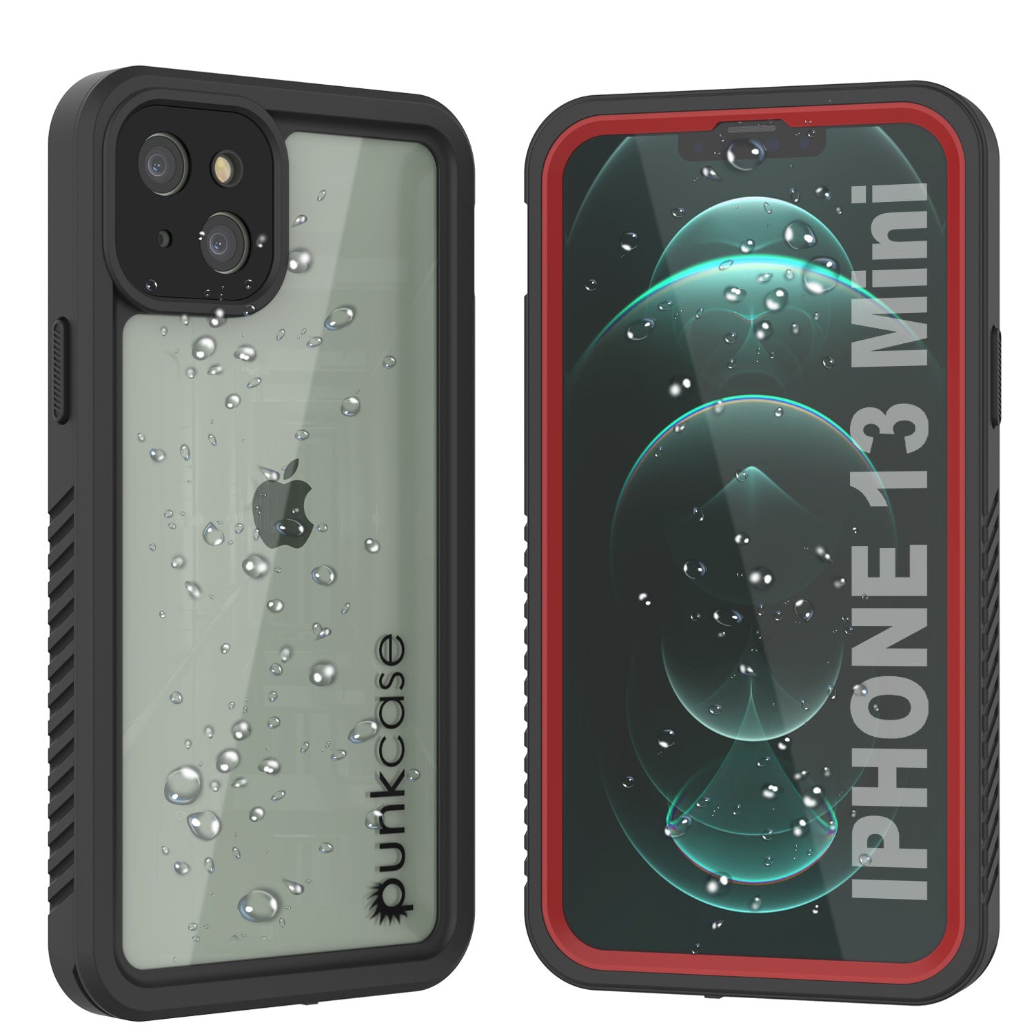 iPhone 13 Mini  Waterproof Case, Punkcase [Extreme Series] Armor Cover W/ Built In Screen Protector [Teal]