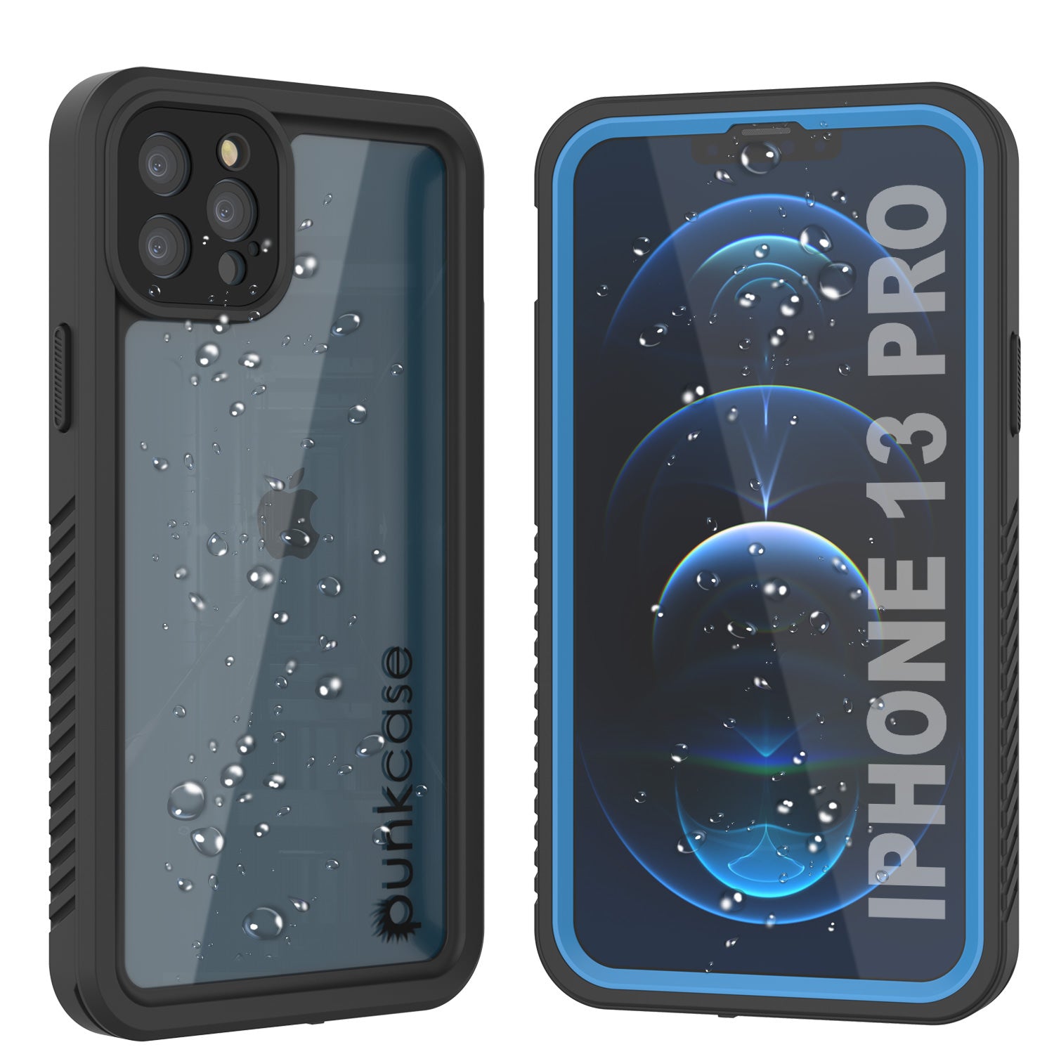 iPhone 13 Pro  Waterproof Case, Punkcase [Extreme Series] Armor Cover W/ Built In Screen Protector [Teal]