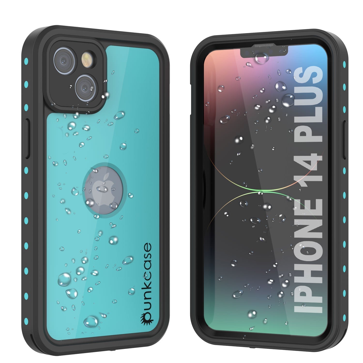 iPhone 14 Plus Waterproof IP68 Case, Punkcase [Clear] [StudStar Series] [Slim Fit] [Dirtproof]