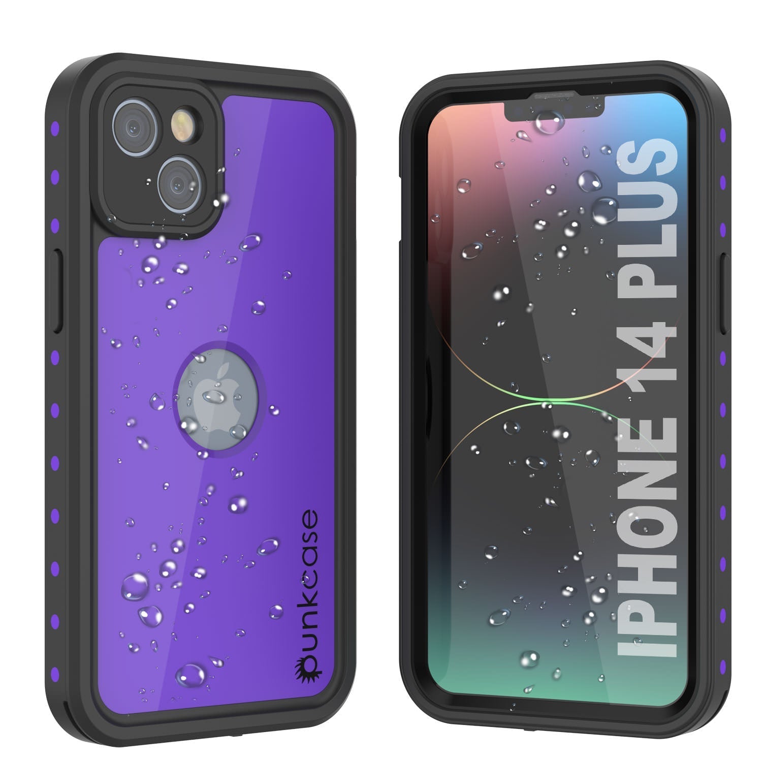 iPhone 14 Plus Waterproof IP68 Case, Punkcase [Pink] [StudStar Series] [Slim Fit] [Dirtproof]