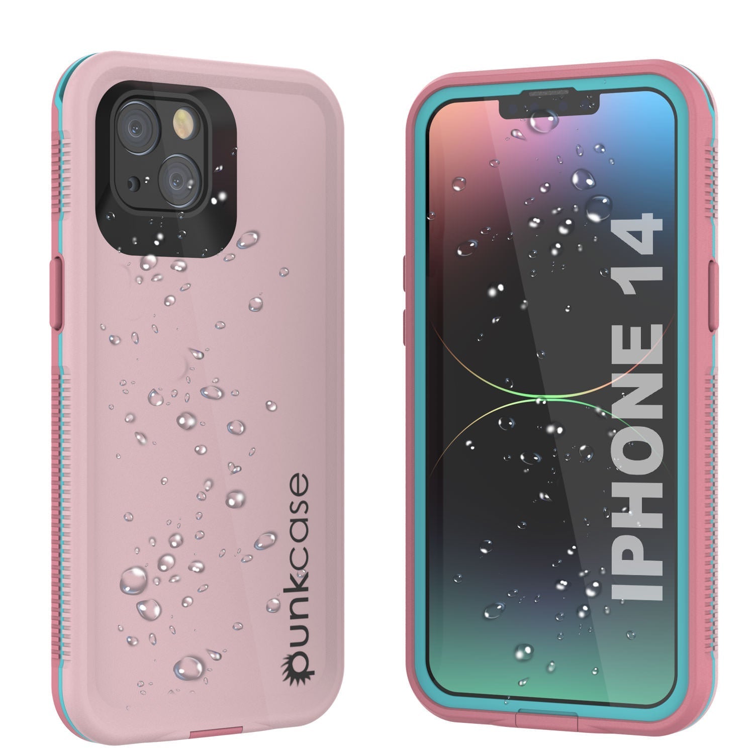 Punkcase iPhone 14 Waterproof Case [Aqua Series] Armor Cover [Black]