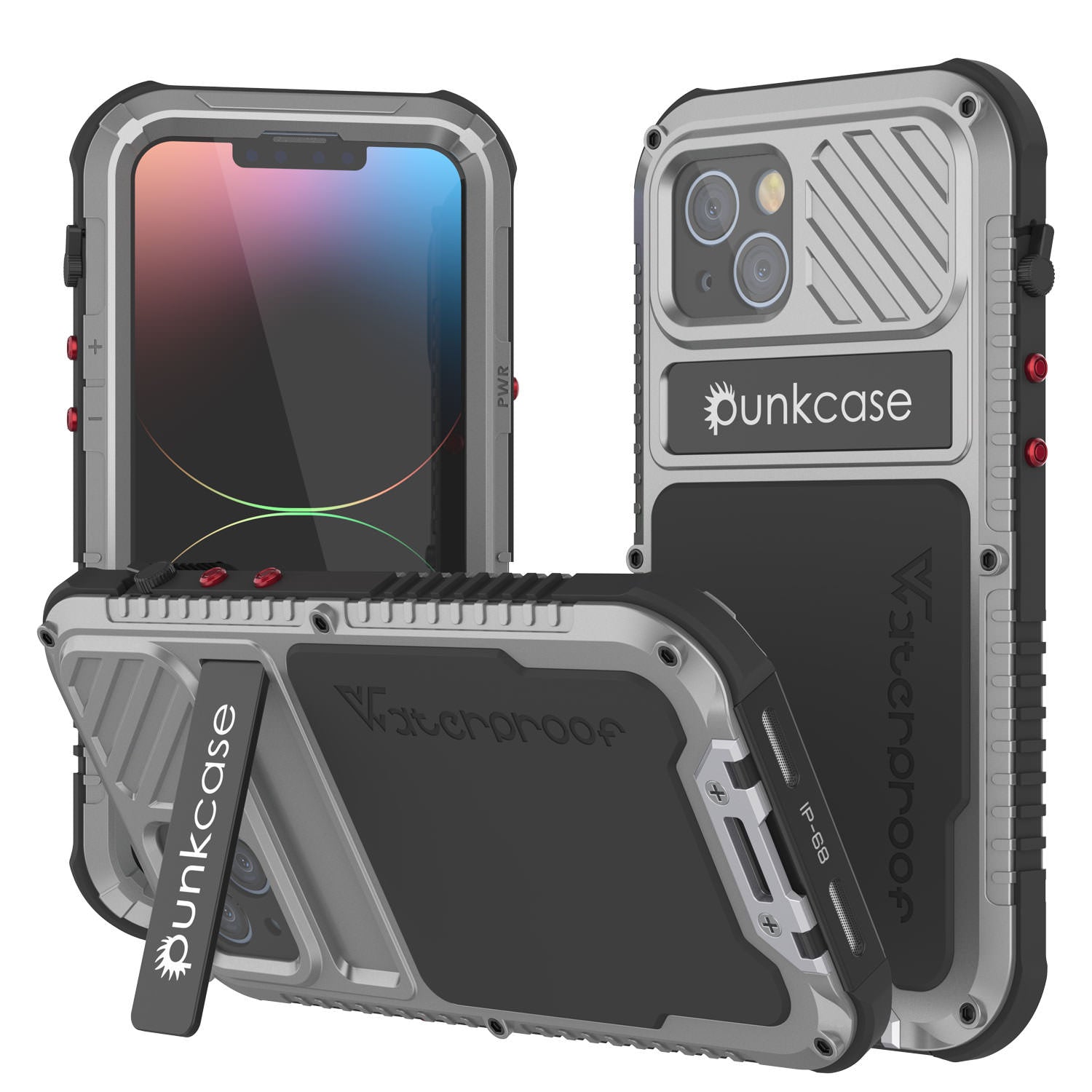 iPhone 14 Metal Extreme 3.0 Case, Heavy Duty Military Grade Armor Cover [shock proof] Waterproof Aluminum Case [Black]