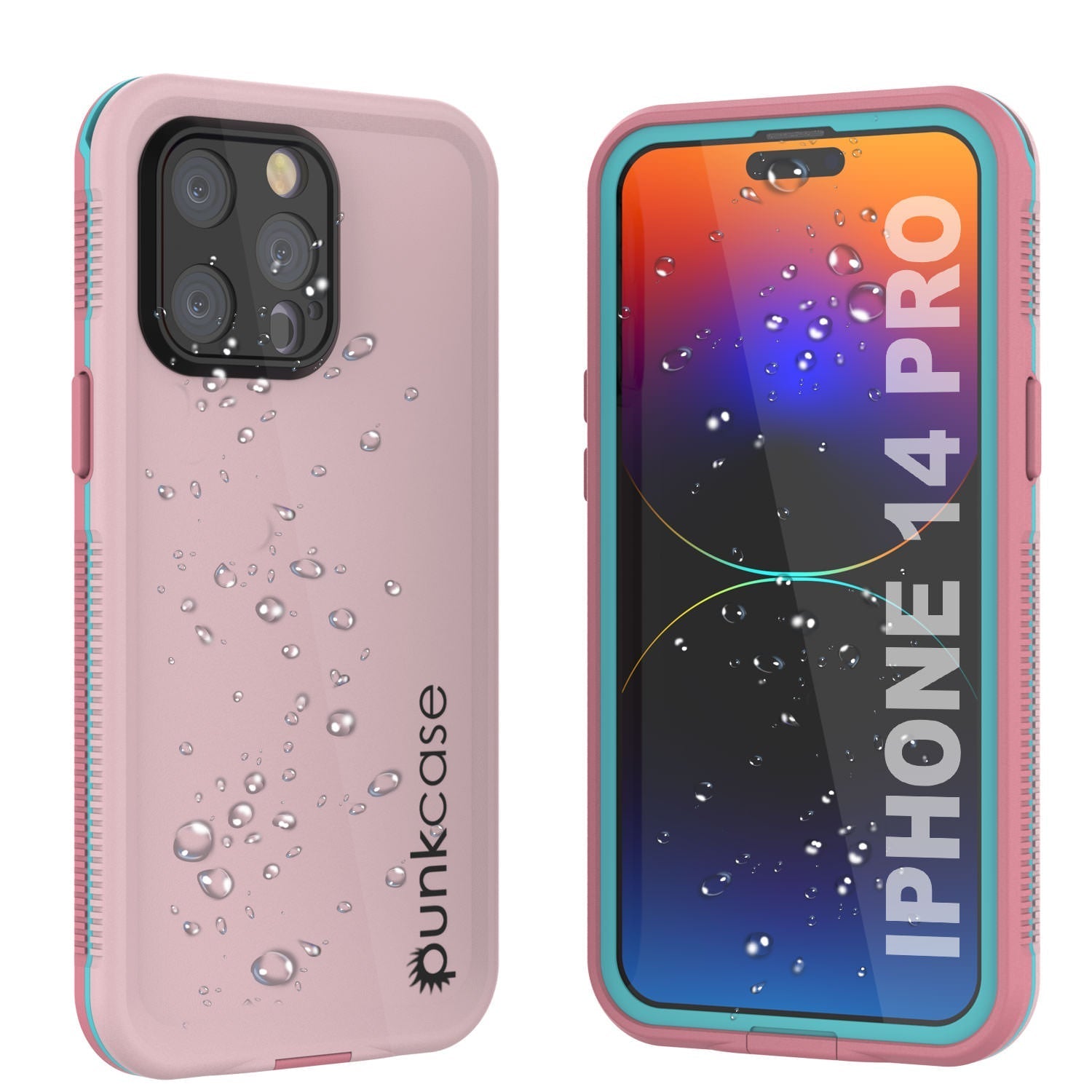 Punkcase iPhone 14 Pro Waterproof Case [Aqua Series] Armor Cover [White]