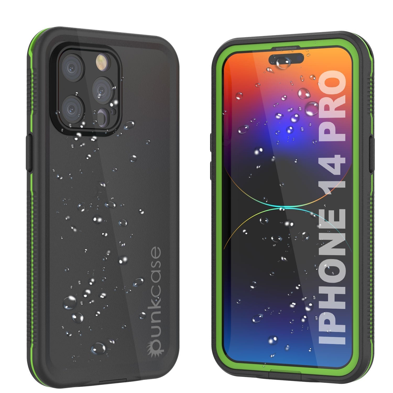 Punkcase iPhone 14 Pro Waterproof Case [Aqua Series] Armor Cover [Blue]