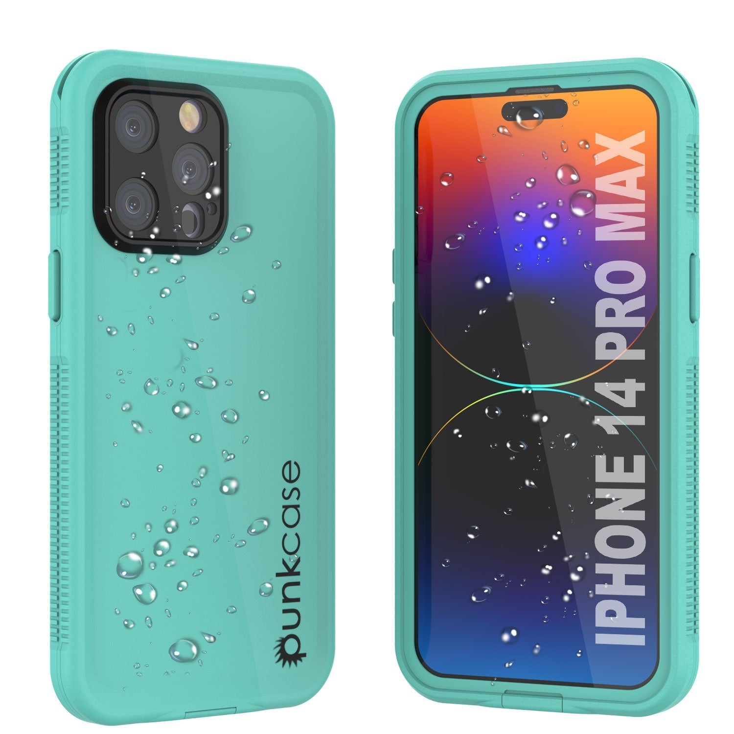 Punkcase iPhone 14 Pro Max Waterproof Case [Aqua Series] Armor Cover [White]