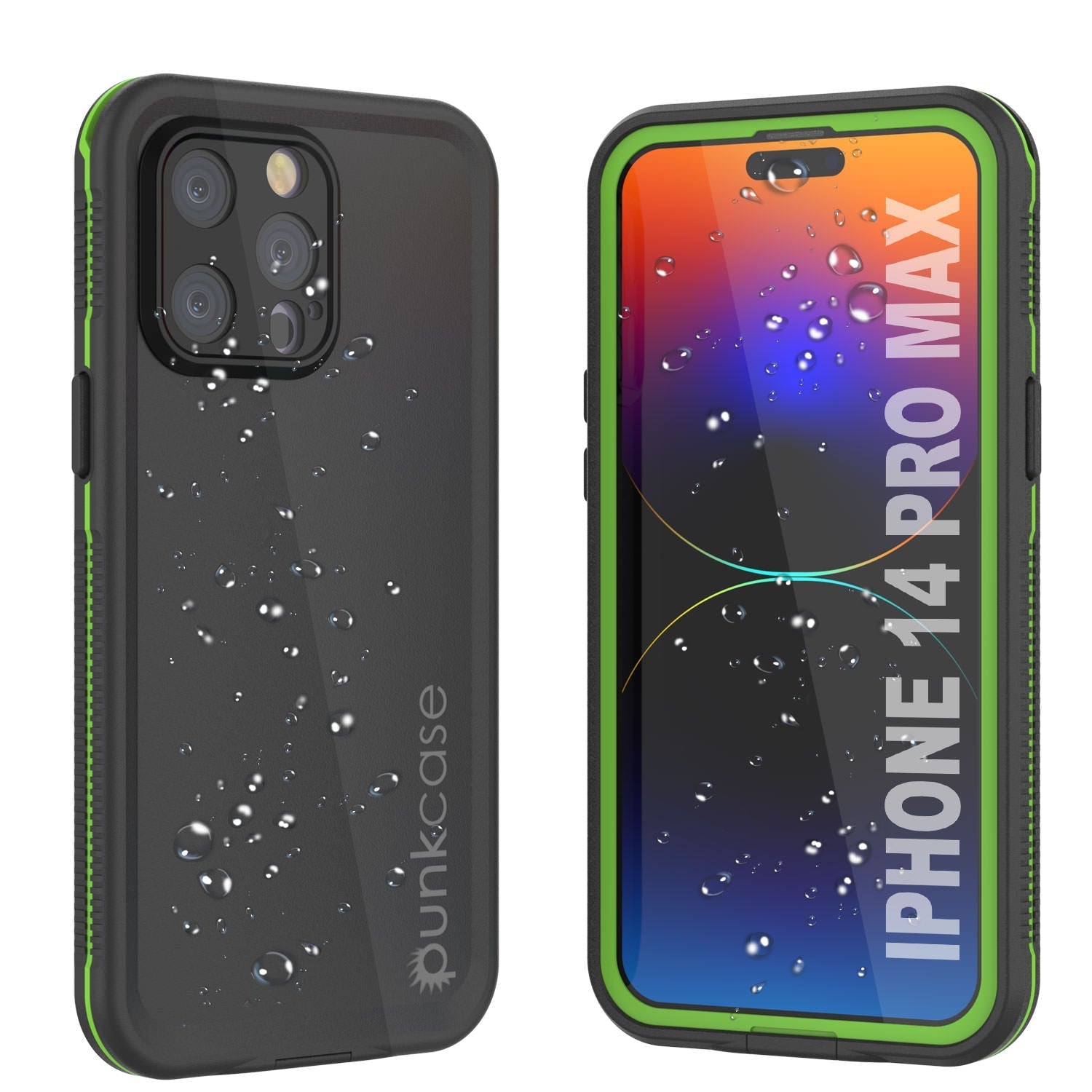 Punkcase iPhone 14 Pro Max Waterproof Case [Aqua Series] Armor Cover [Blue]