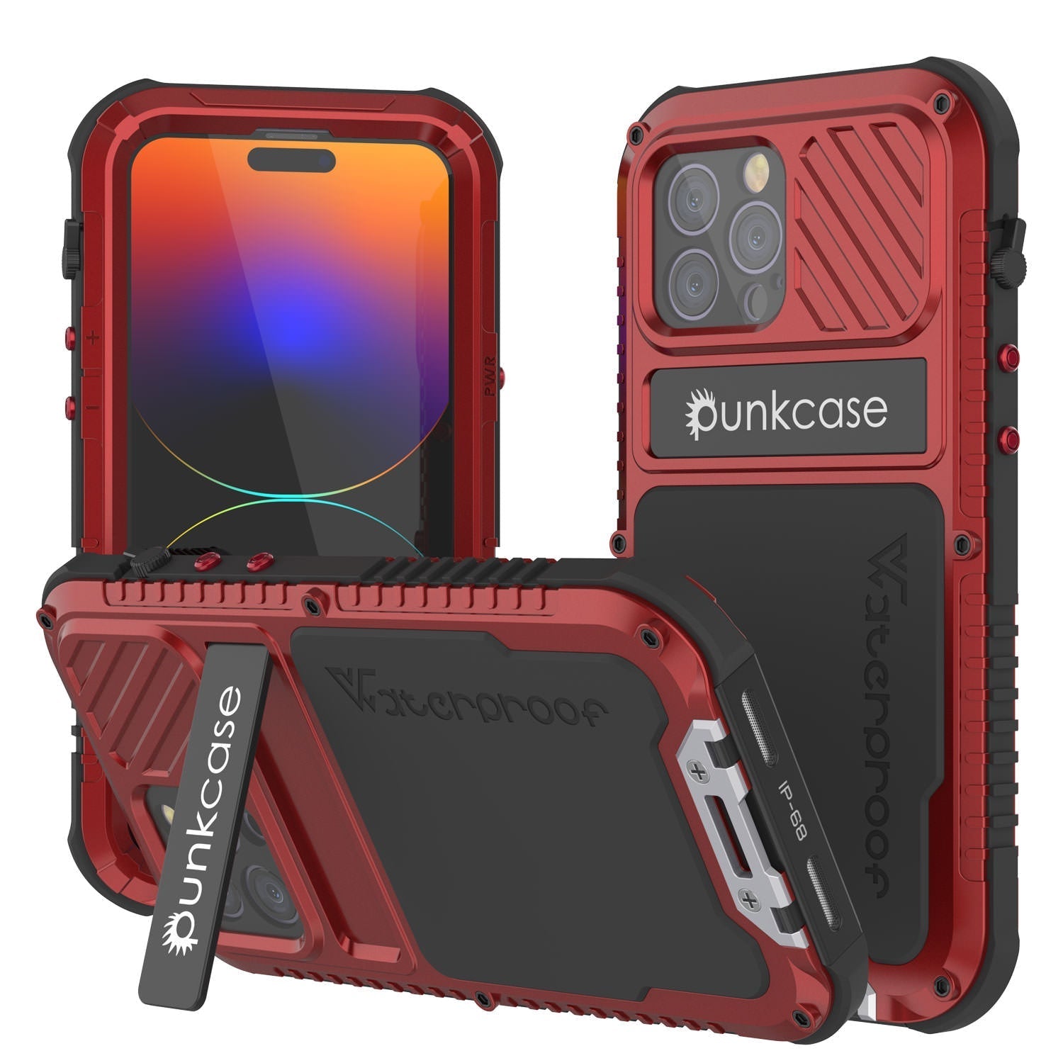 iPhone 14 Pro Max Metal Extreme 3.0 Case, Heavy Duty Military Grade Armor Cover [shock proof] Waterproof Aluminum Case [Black]