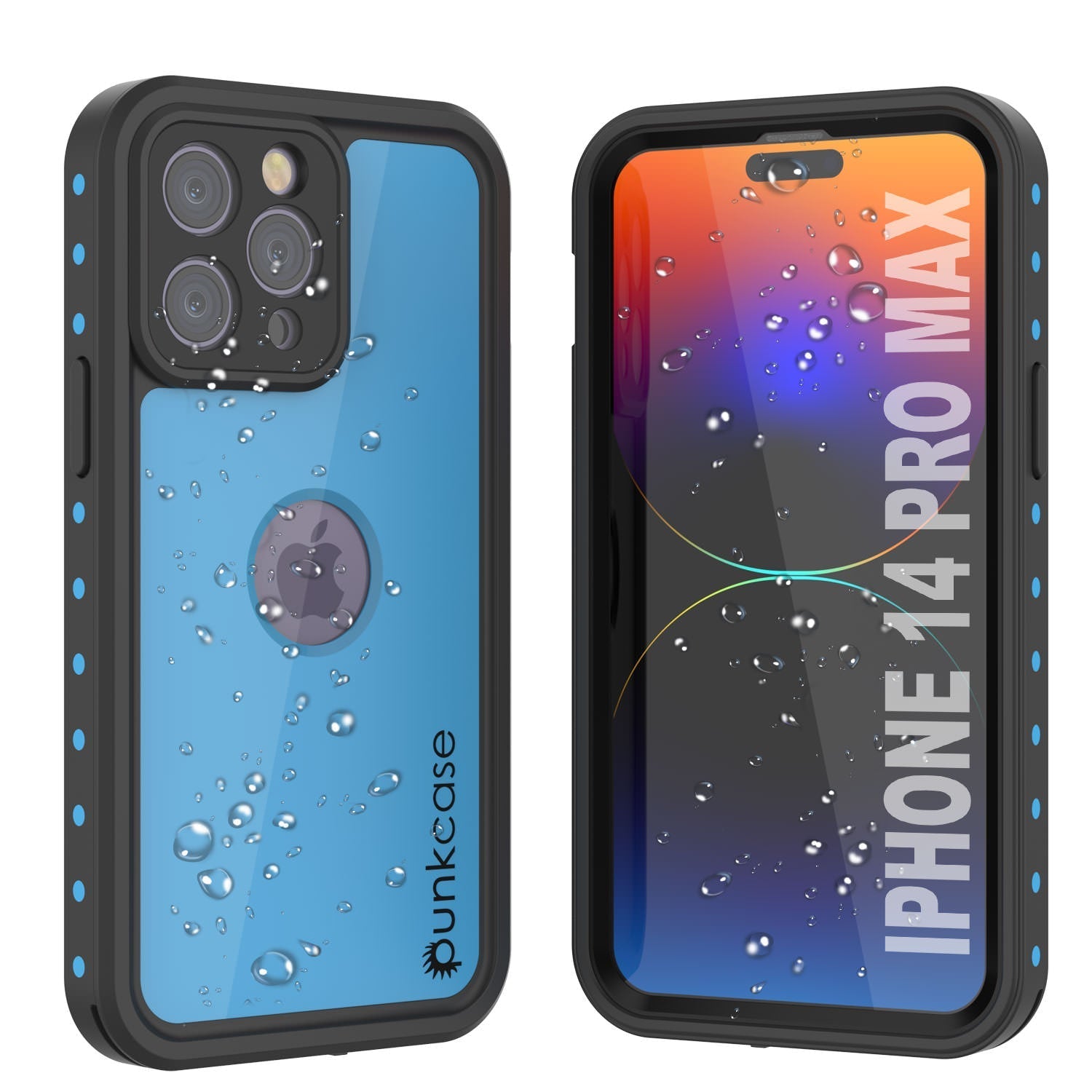 iPhone 14 Pro Max Waterproof IP68 Case, Punkcase [Light green] [StudStar Series] [Slim Fit] [Dirtproof]