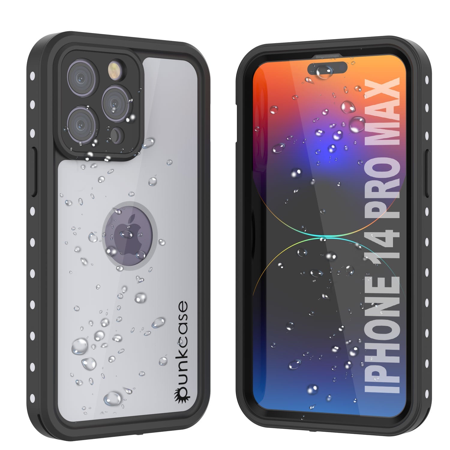iPhone 14 Pro Max Waterproof IP68 Case, Punkcase [Pink] [StudStar Series] [Slim Fit] [Dirtproof]