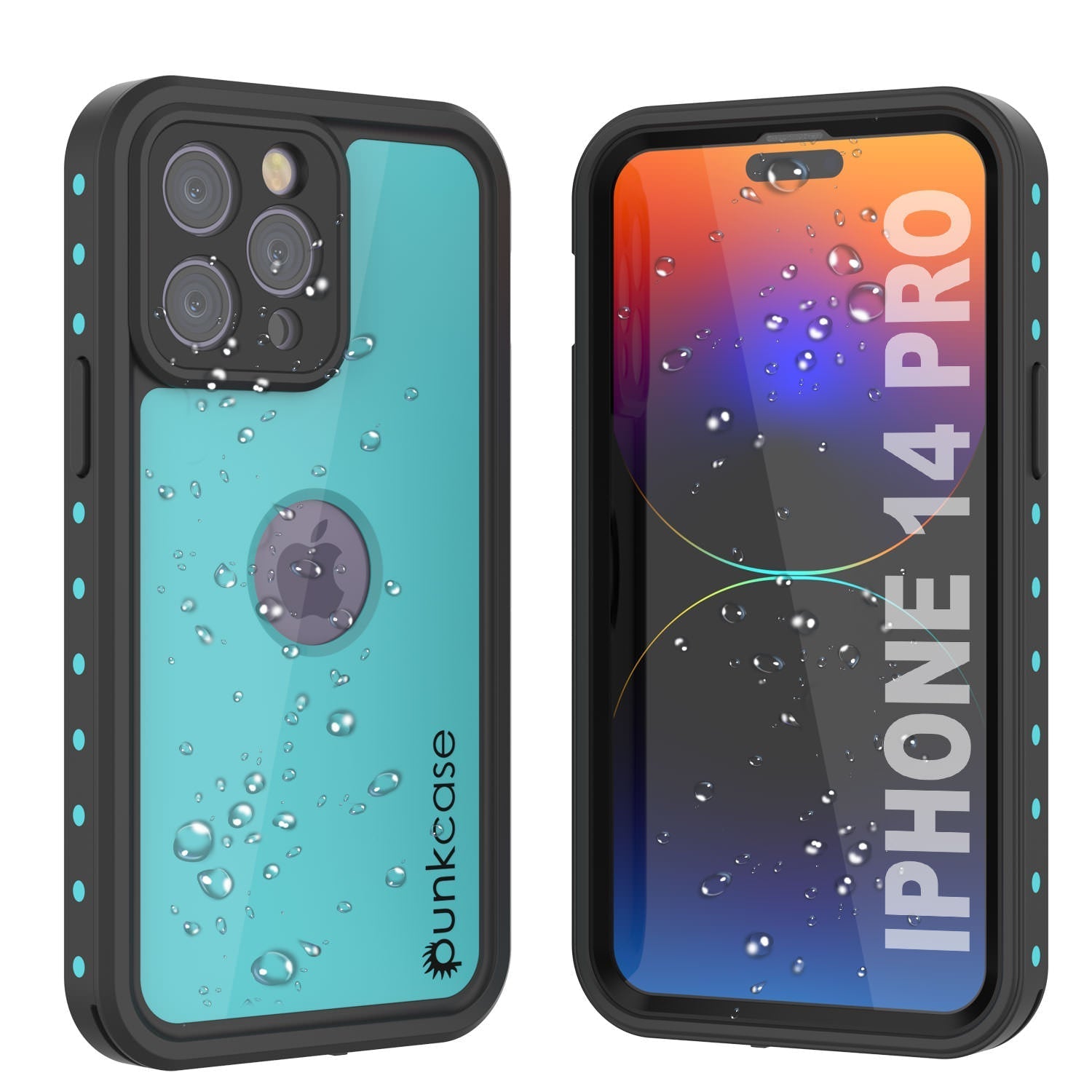 iPhone 14 Pro Waterproof IP68 Case, Punkcase [White] [StudStar Series] [Slim Fit] [Dirtproof]
