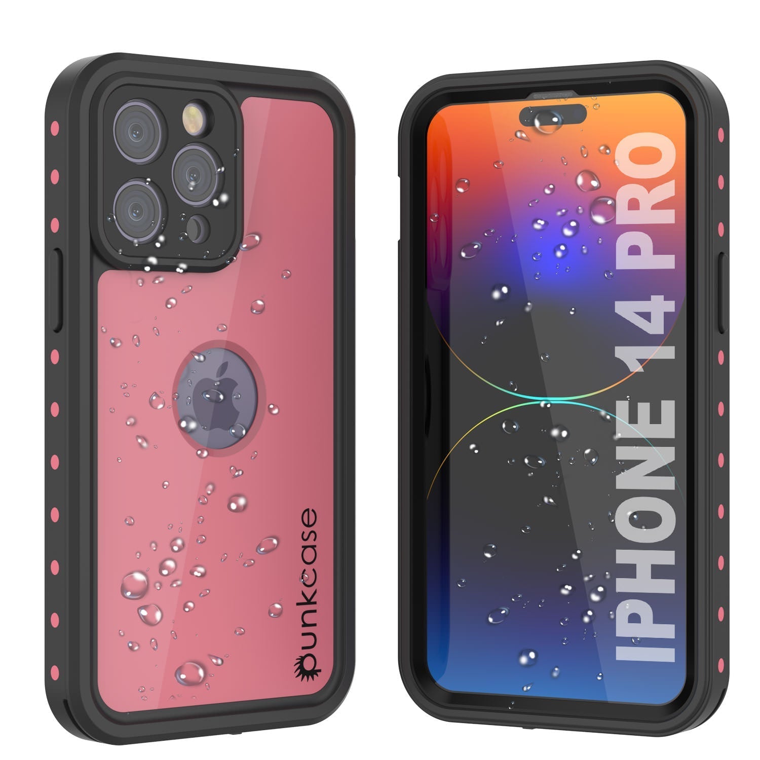 iPhone 14 Pro Waterproof IP68 Case, Punkcase [White] [StudStar Series] [Slim Fit] [Dirtproof]