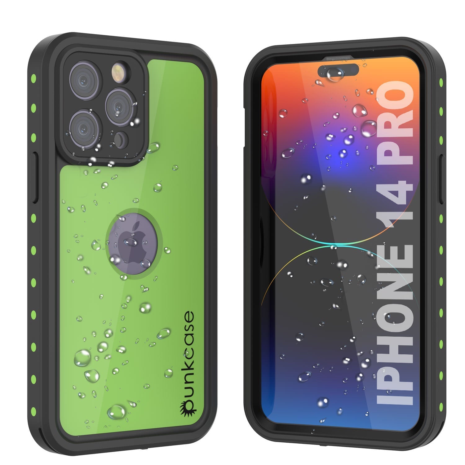 iPhone 14 Pro Waterproof IP68 Case, Punkcase [Purple] [StudStar Series] [Slim Fit] [Dirtproof]