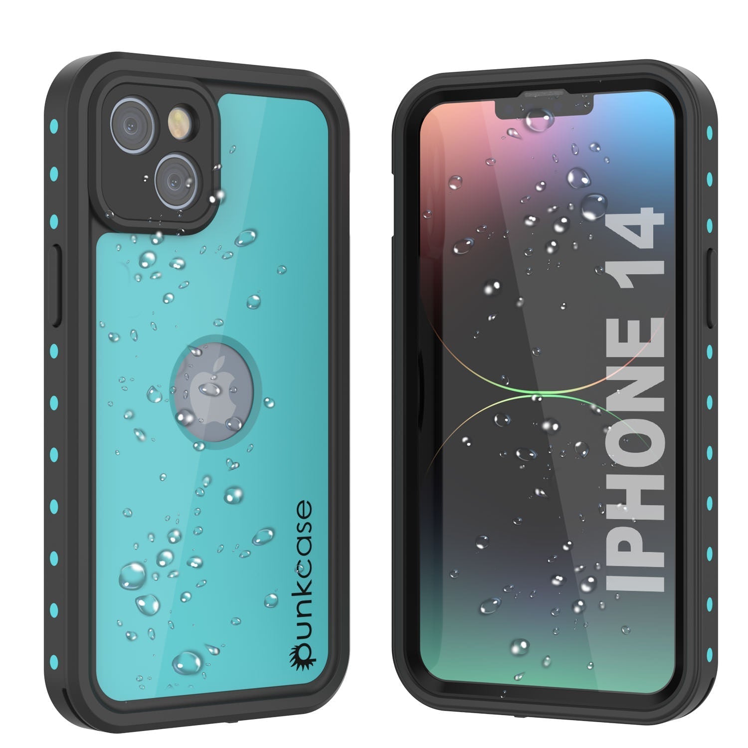 iPhone 14 Waterproof IP68 Case, Punkcase [Red] [StudStar Series] [Slim Fit]