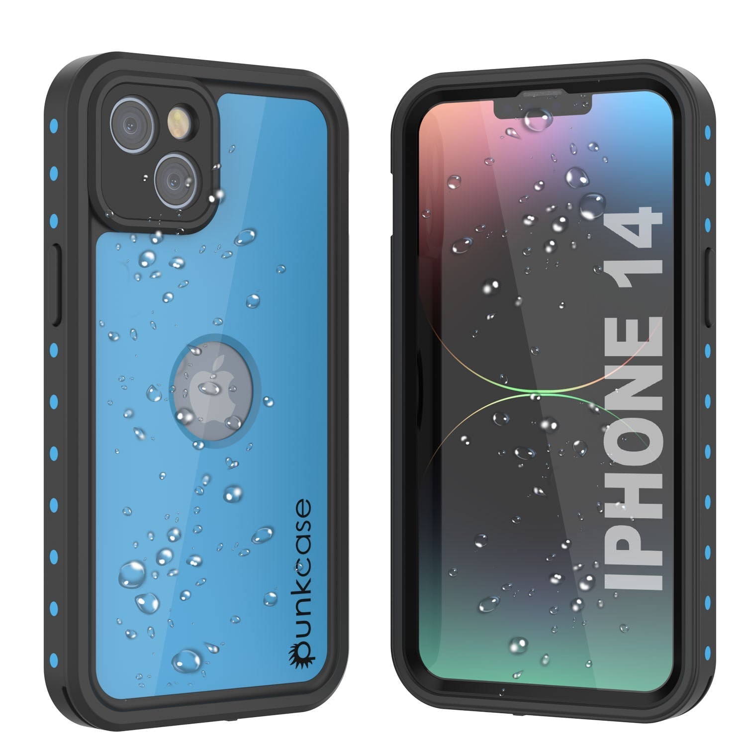 iPhone 14 Waterproof IP68 Case, Punkcase [Light green] [StudStar Series] [Slim Fit] [Dirtproof]