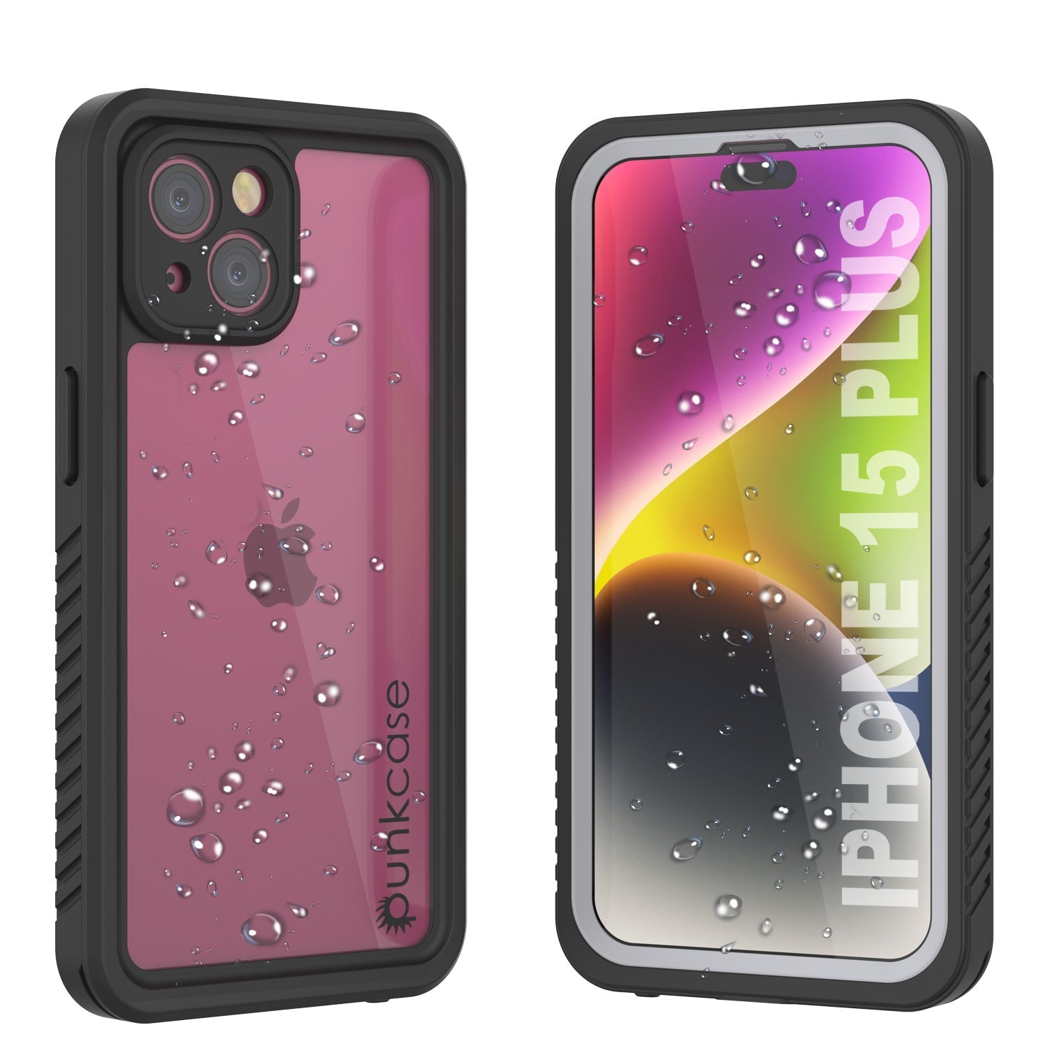 iPhone 15 Plus Waterproof Case, Punkcase [Extreme Series] Armor Cover W/ Built In Screen Protector [Navy Blue]