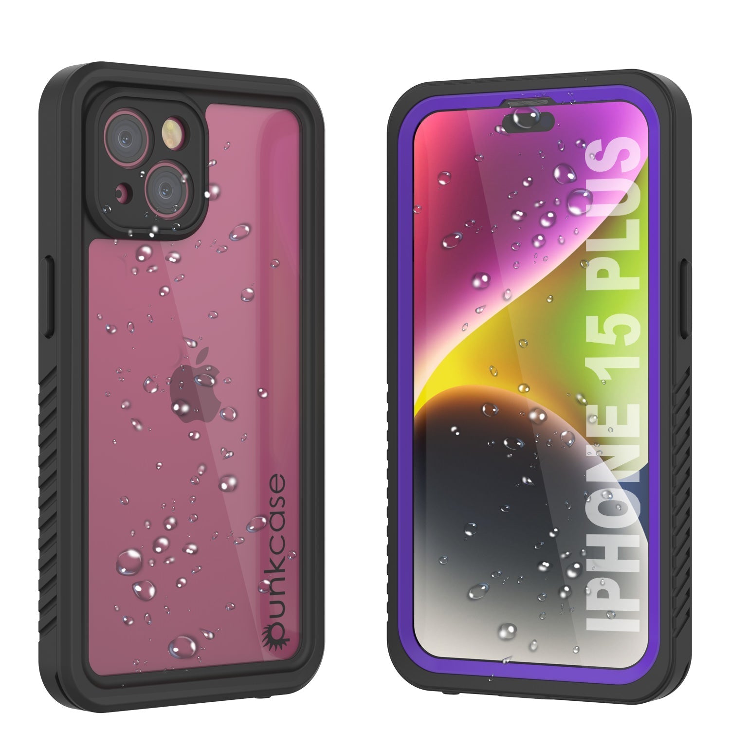 iPhone 15 Plus Waterproof Case, Punkcase [Extreme Series] Armor Cover W/ Built In Screen Protector [Yellow]