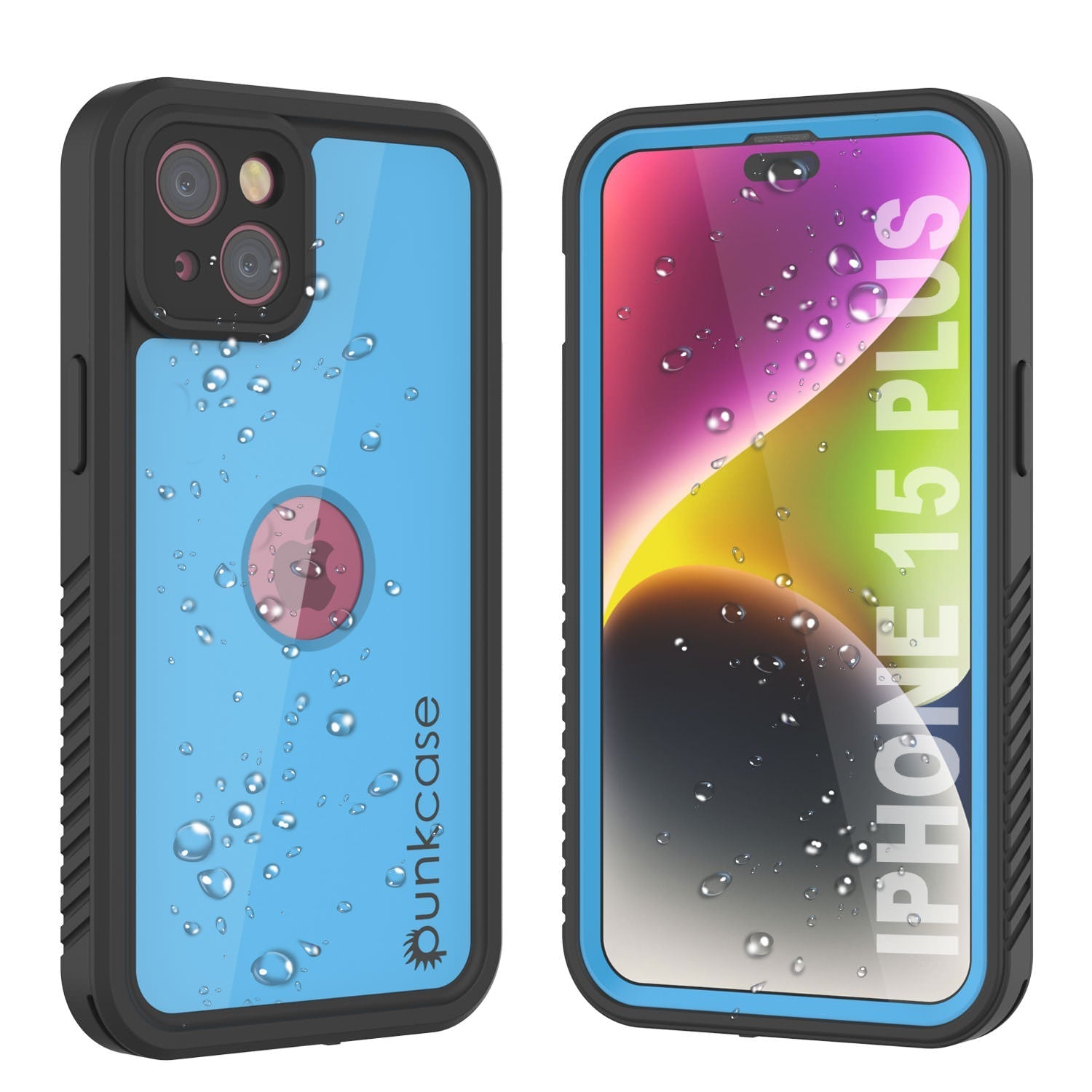 iPhone 15 Plus Waterproof IP68 Case, Punkcase [Lilac] [StudStar Series] [Slim Fit] [Dirtproof]