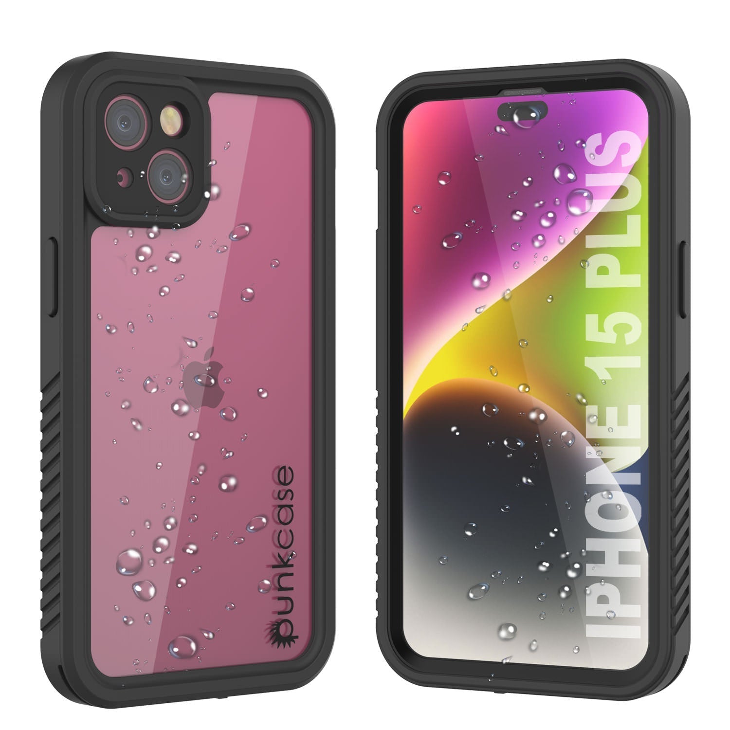 iPhone 15 Plus Waterproof IP68 Case, Punkcase [White] [StudStar Series] [Slim Fit] [Dirtproof]