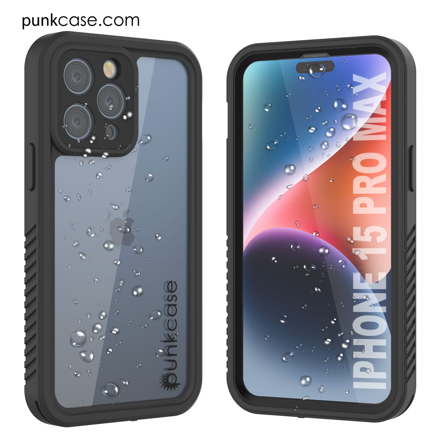 iPhone 15 Pro Max Waterproof IP68 Case, Punkcase [Lilac] [StudStar Series] [Slim Fit] [Dirtproof]