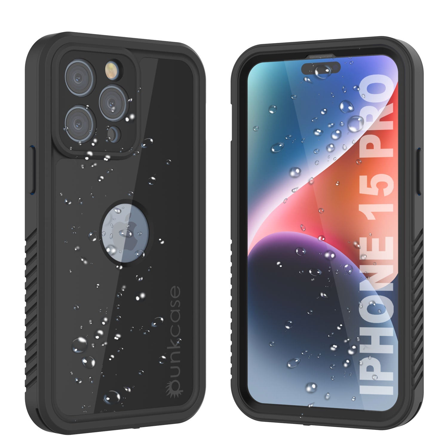 iPhone 15 Pro Waterproof IP68 Case, Punkcase [Pink] [StudStar Series] [Slim Fit] [Dirtproof]