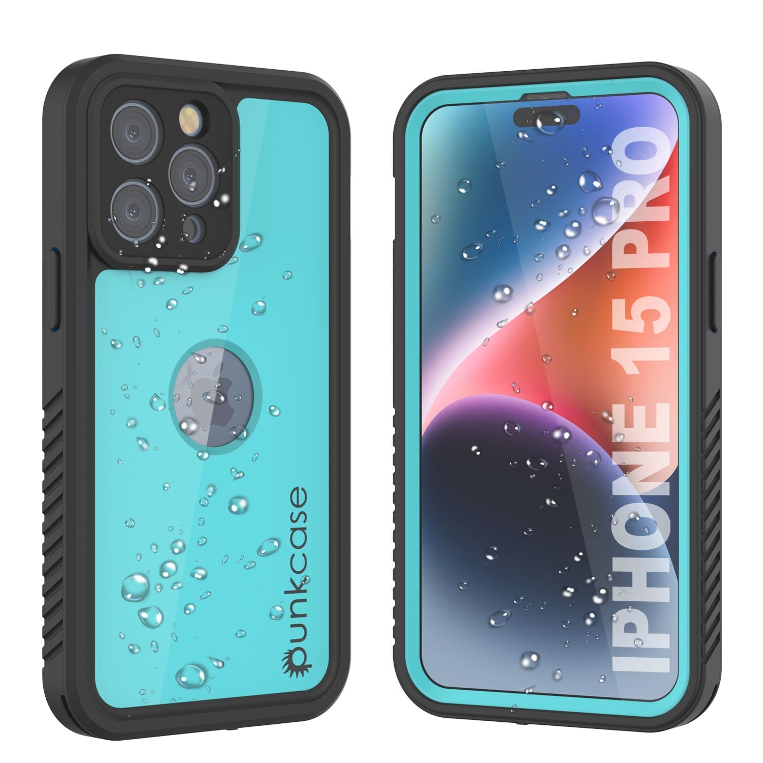 iPhone 15 Pro Waterproof IP68 Case, Punkcase [Purple] [StudStar Series] [Slim Fit] [Dirtproof]