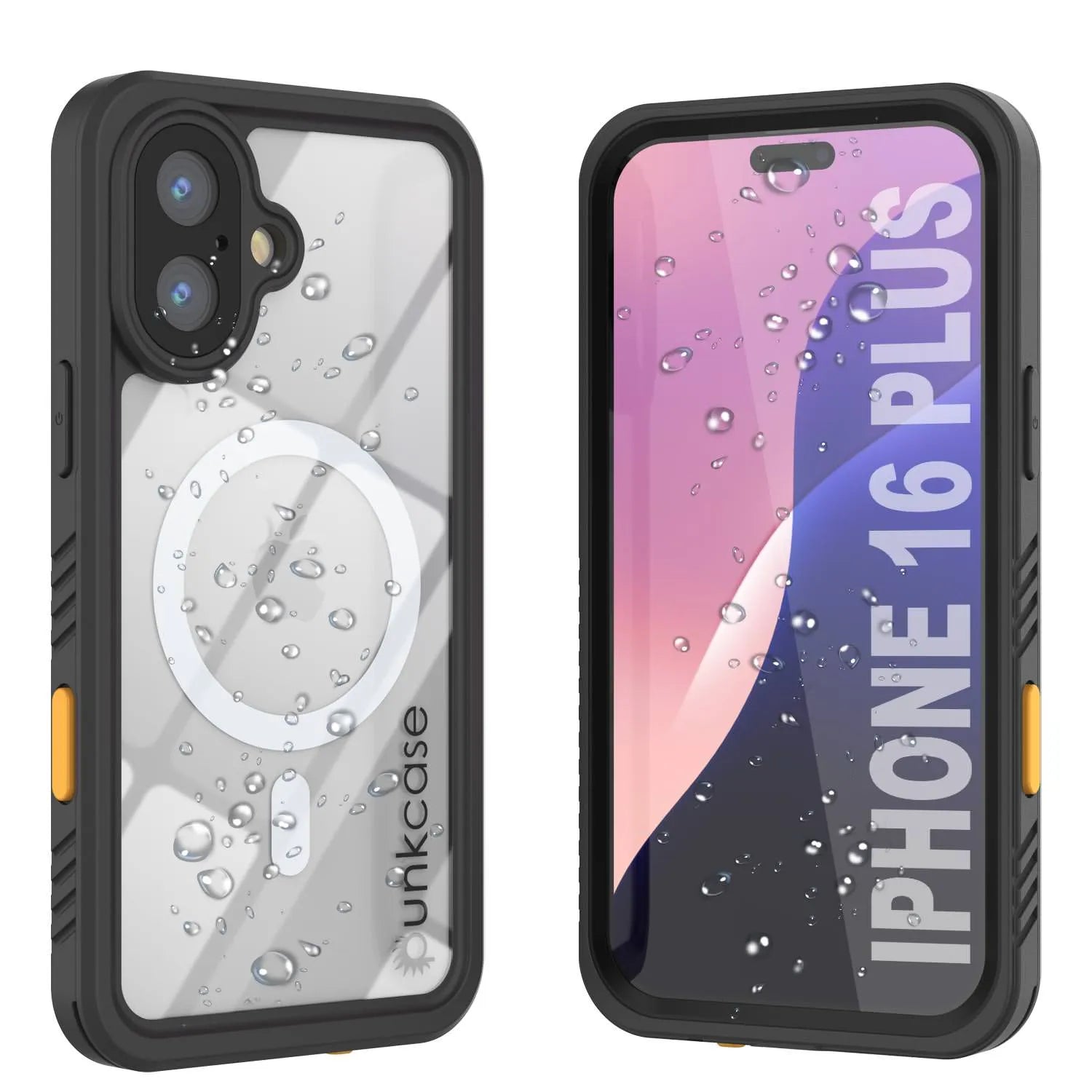 iPhone 16 Plus Waterproof Case, Punkcase [Extreme Mag Series] Armor Cover W/ Built In Screen Protector [Pink]