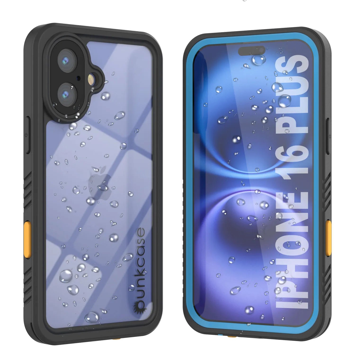 iPhone 16 Plus Waterproof Case, Punkcase [Extreme Series] Armor Cover W/ Built In Screen Protector [Black]