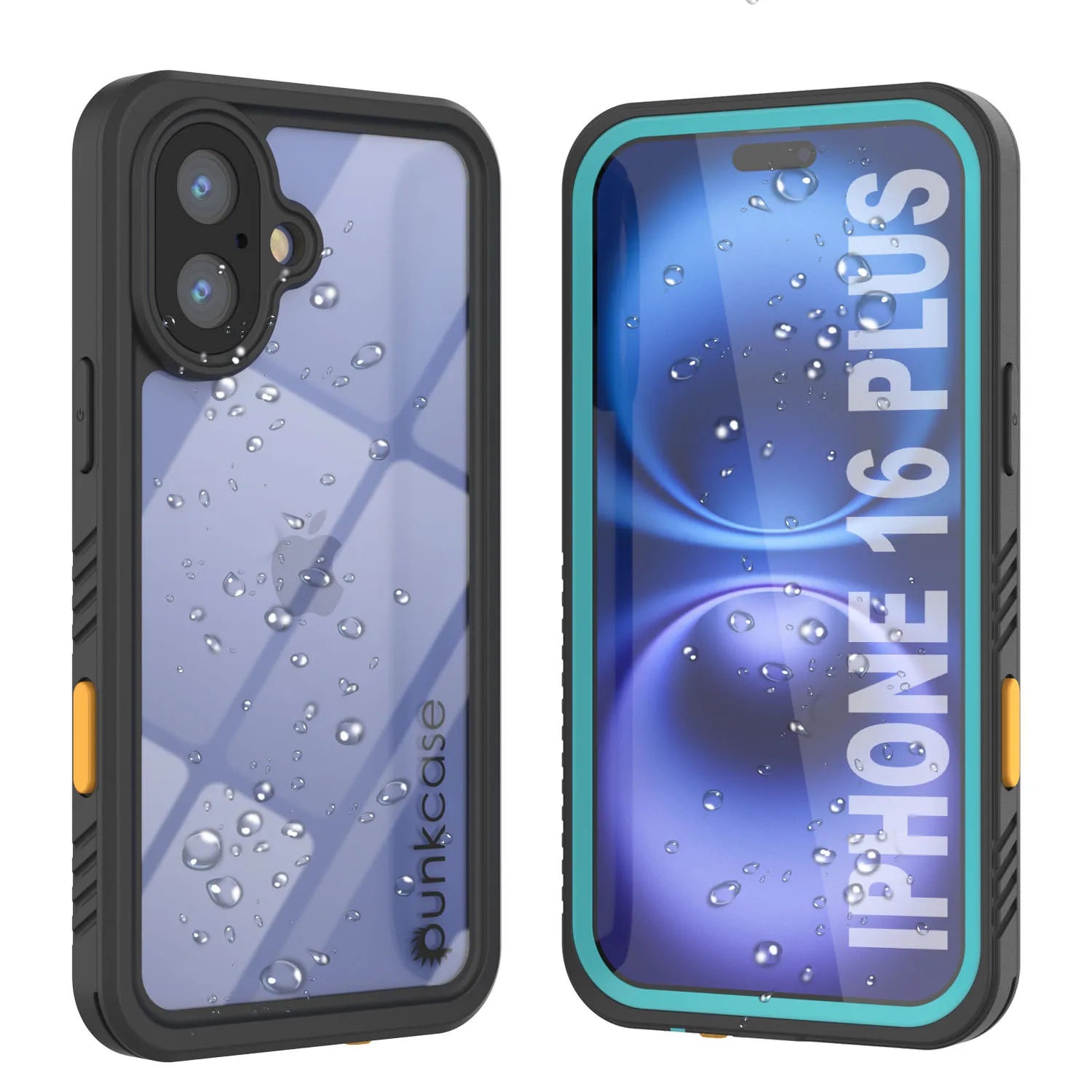 iPhone 16 Plus Waterproof Case, Punkcase [Extreme Series] Armor Cover W/ Built In Screen Protector [Black]