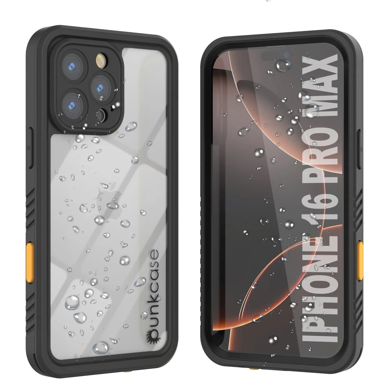 iPhone 16 Pro Max Waterproof Case, Punkcase [Extreme Series] Armor Cover W/ Built In Screen Protector [Navy Blue]